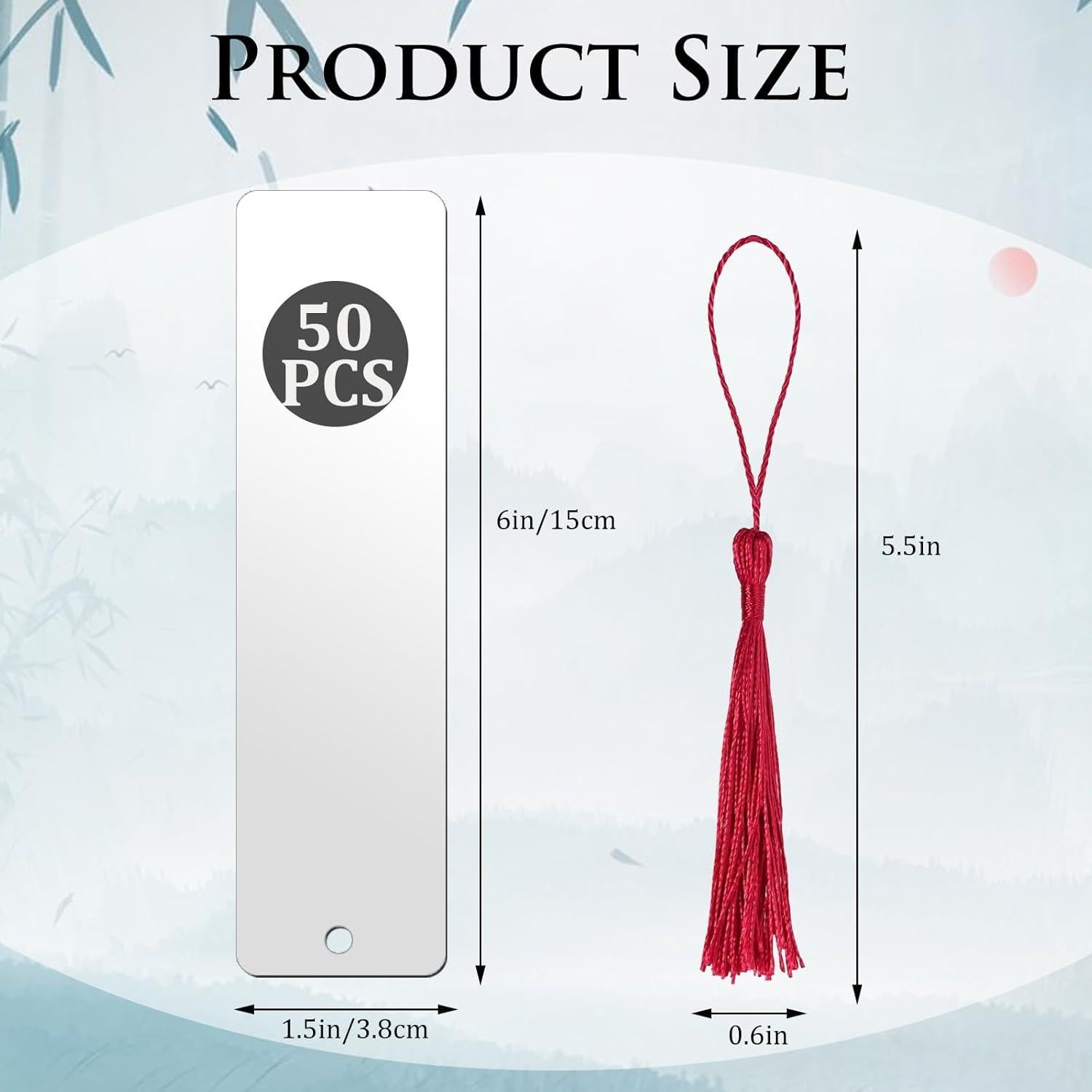 50 Marcadores de Aluminio para Sublimación Doble Cara AceSubli