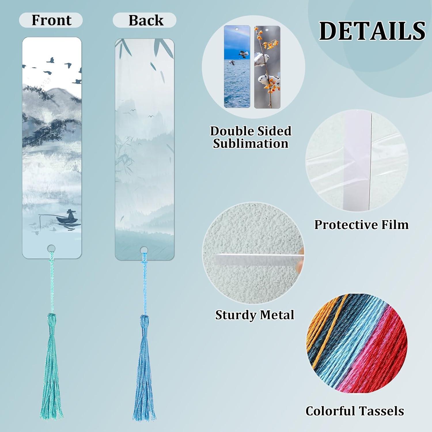 50 Marcadores de Aluminio para Sublimación Doble Cara AceSubli