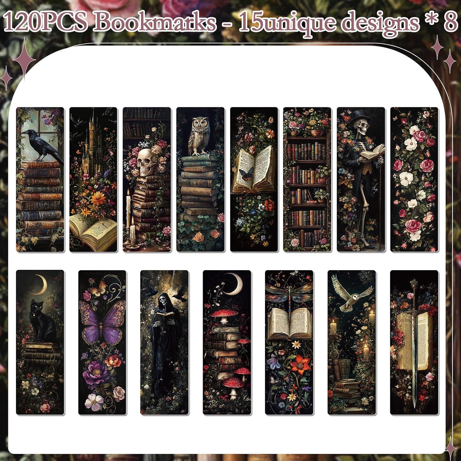 Marcadores de Libros Vintage Gótico Cosmisun - 120 Pcs