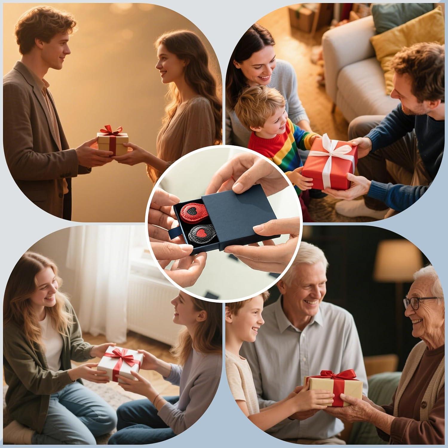 Marcadores de Páginas Magnéticos de Cuero Ovesmusl Corazón