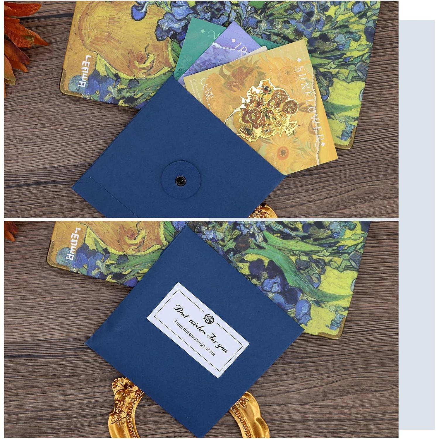 Marcadores de Metal con Cadena QUPIVA - 4 Pcs Diseño Floral Dorado