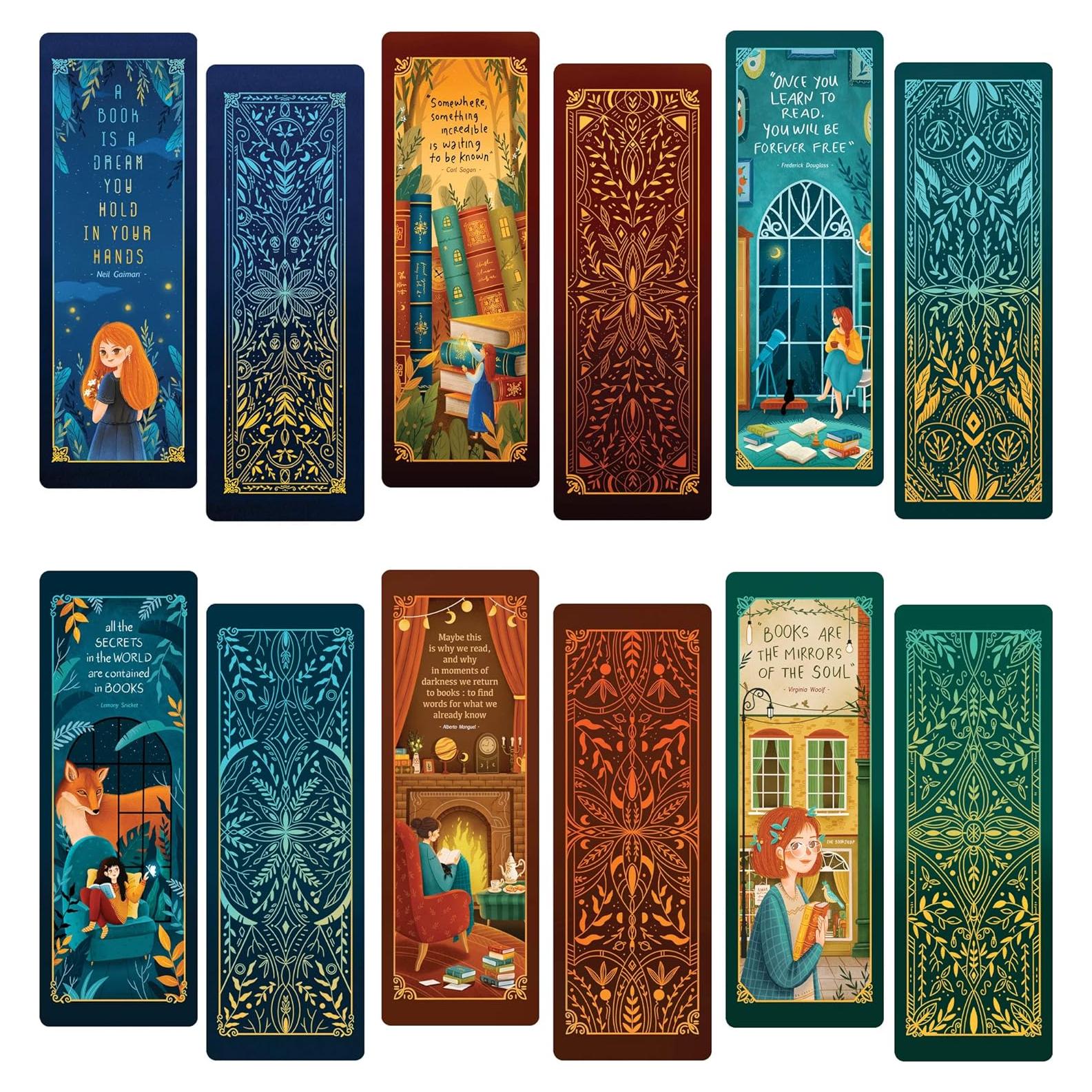 Marcadores de Libros Doble Cara Livin Harmony - 12 Unidades