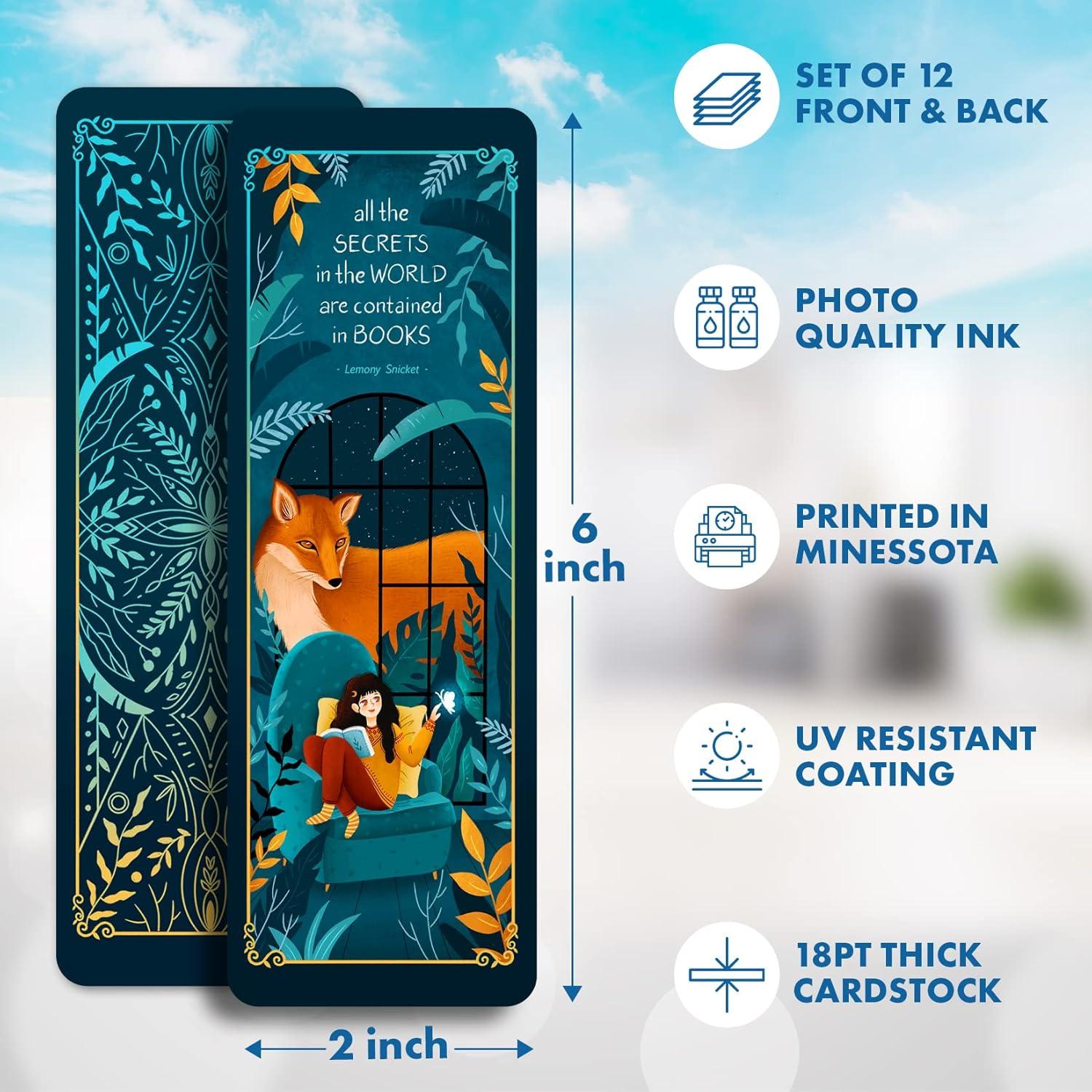 Marcadores de Libros Doble Cara Livin Harmony - 12 Unidades