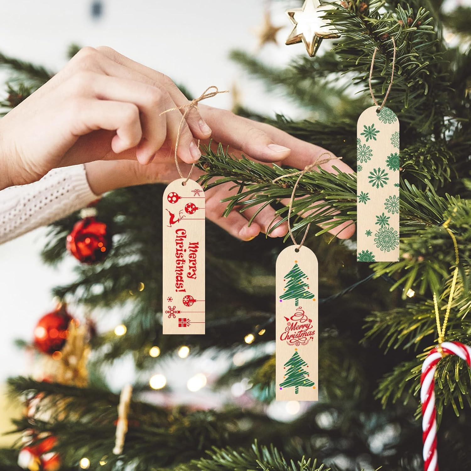 50 Marcadores de Madera Sin Terminar Ira Pollitt con Borlas Coloridas