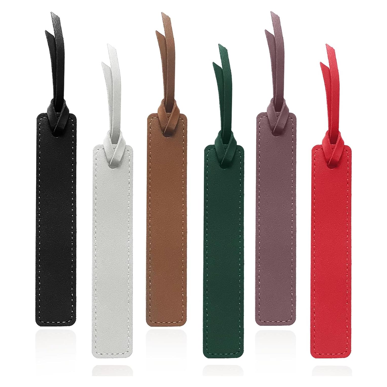 6 Marcadores de Página de Cuero HNQCPCVU - Hechos a Mano