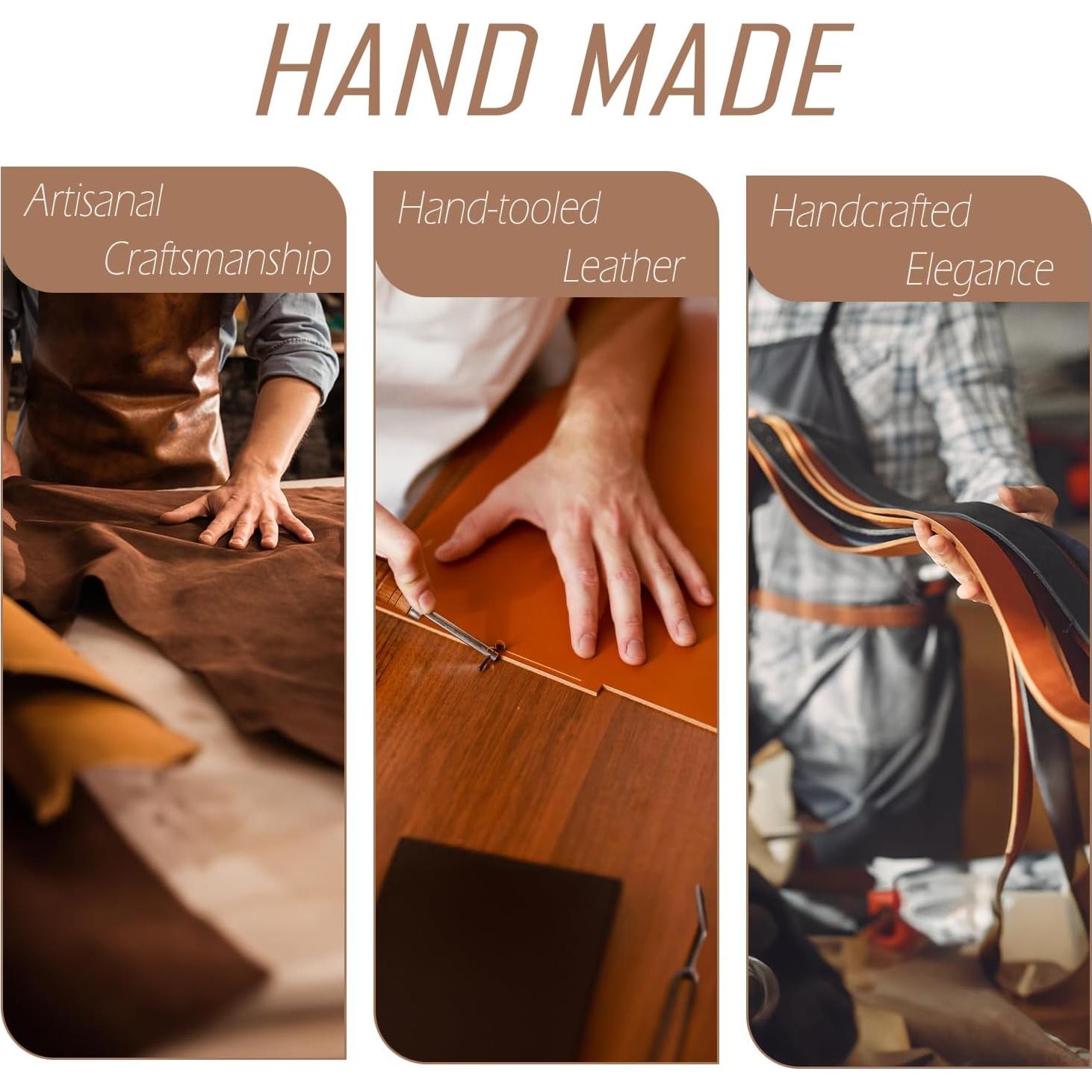6 Marcadores de Página de Cuero HNQCPCVU - Hechos a Mano