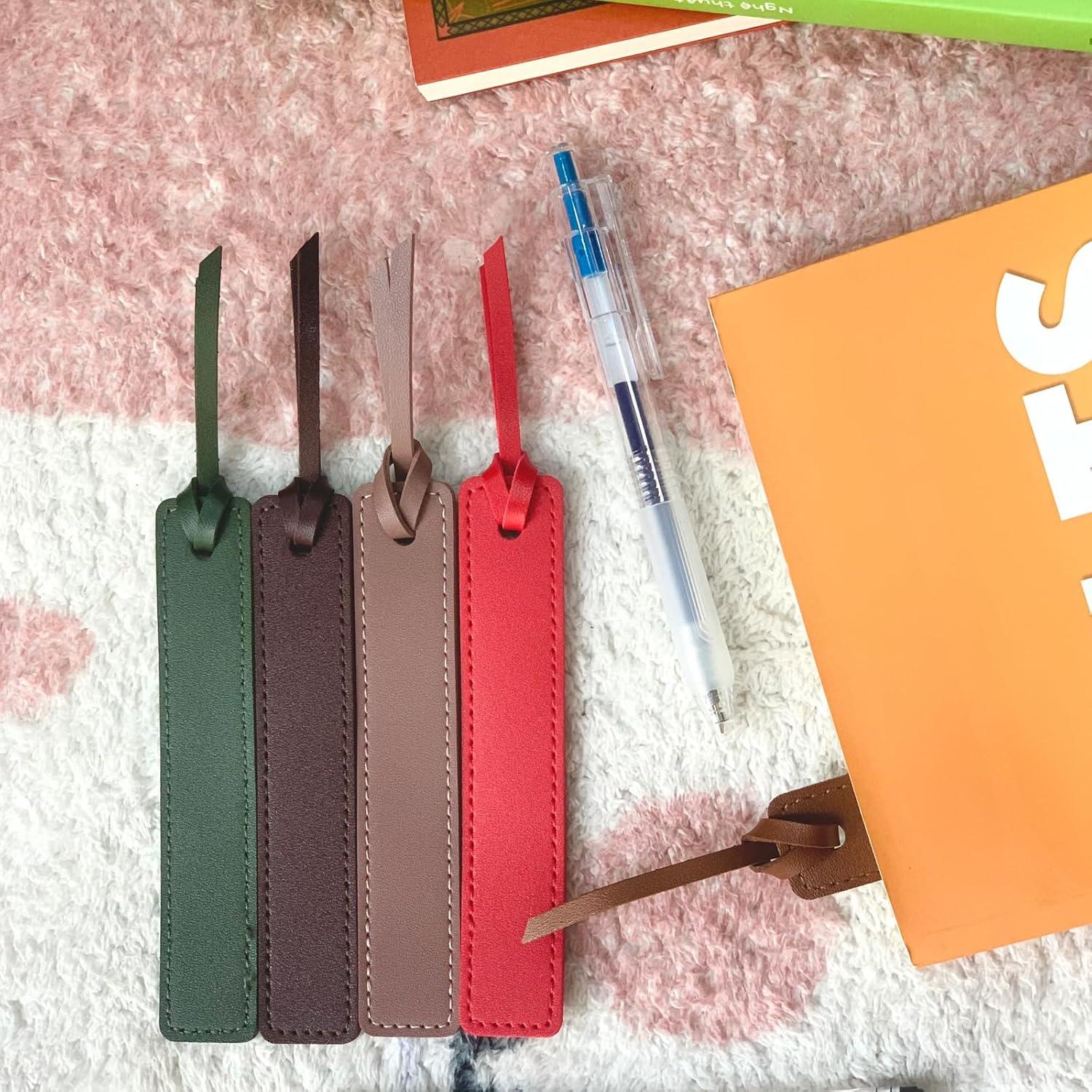 6 Marcadores de Página de Cuero HNQCPCVU - Hechos a Mano