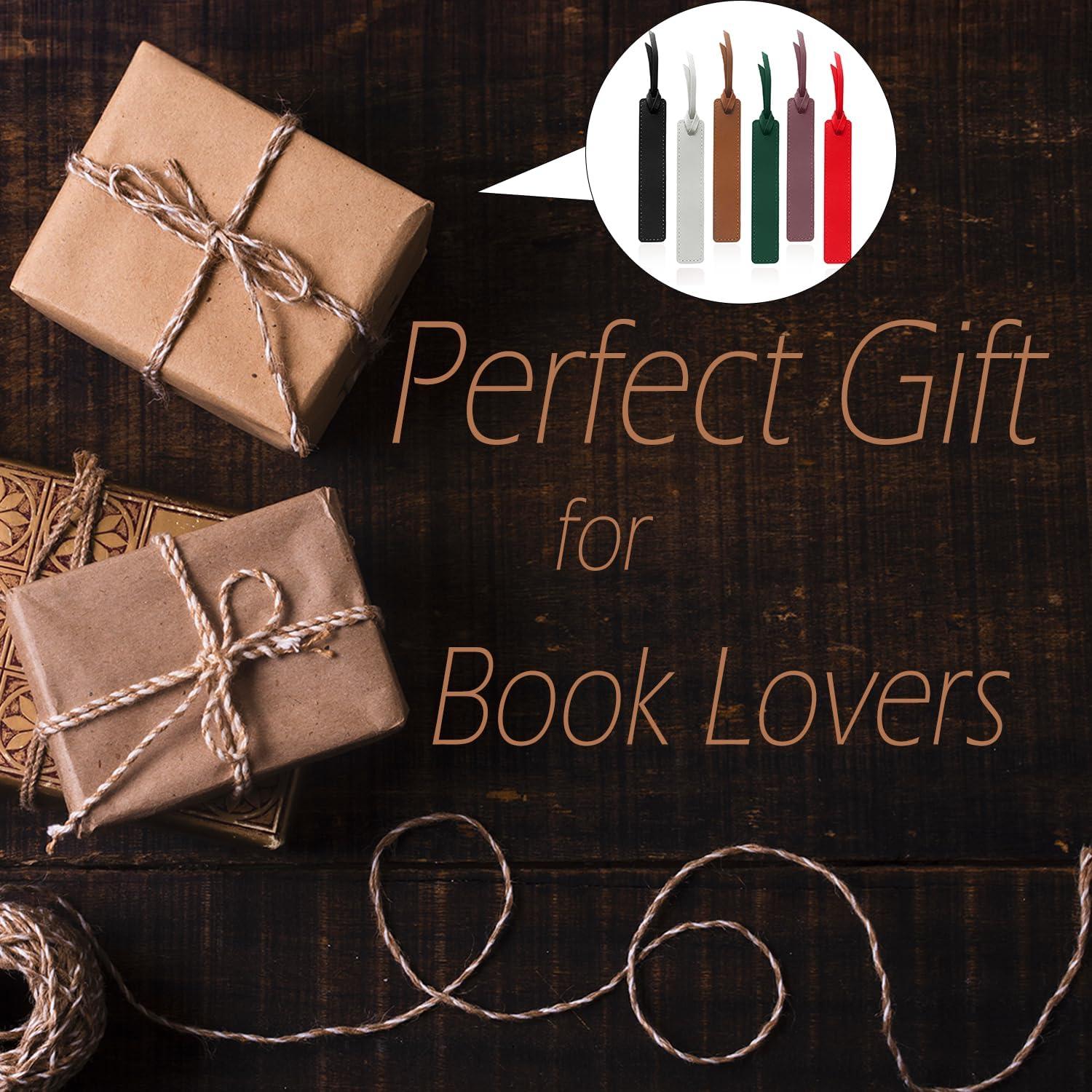 6 Marcadores de Página de Cuero HNQCPCVU - Hechos a Mano