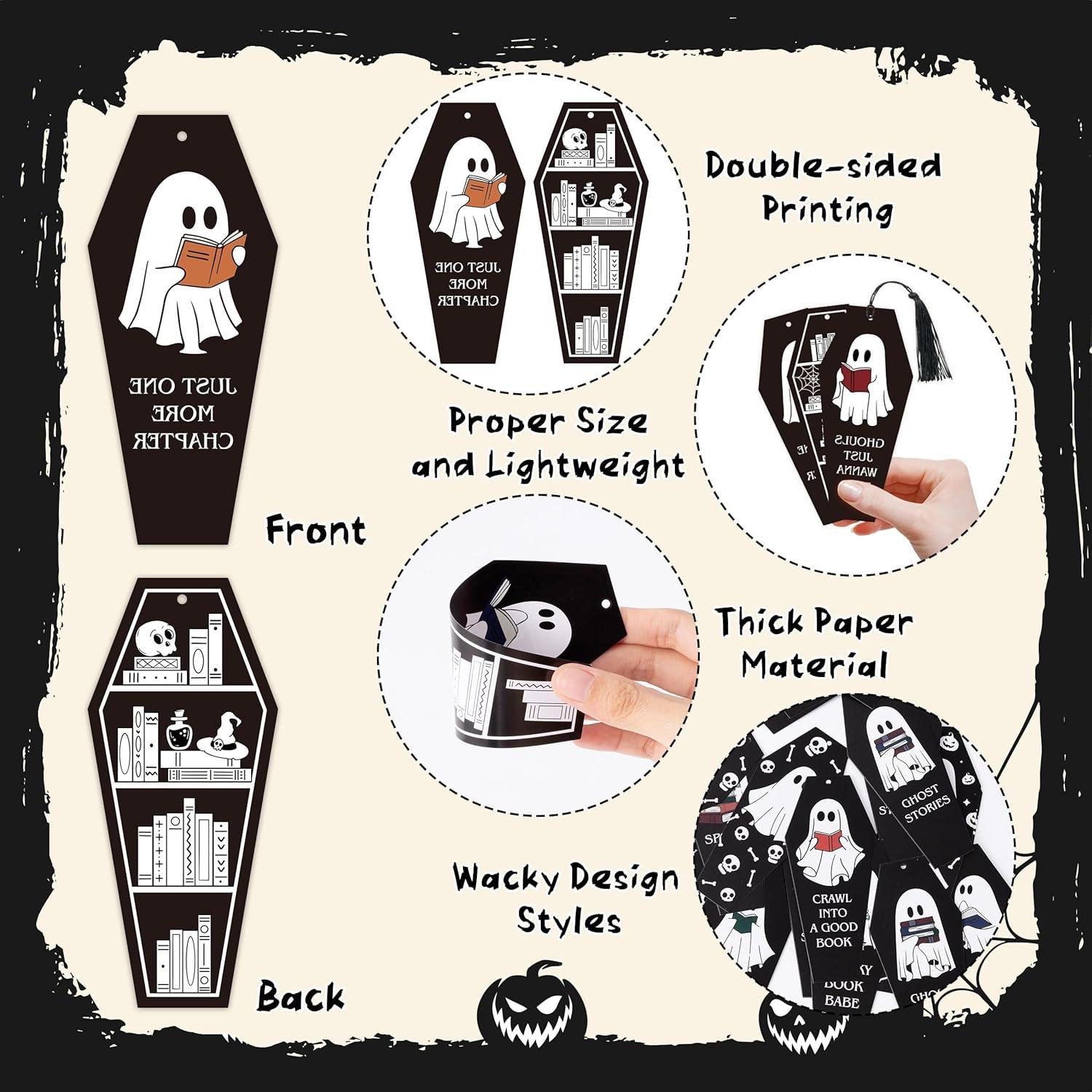 Marcadores de Ataúd Fantasma Laffact - 240 Piezas con Borlas