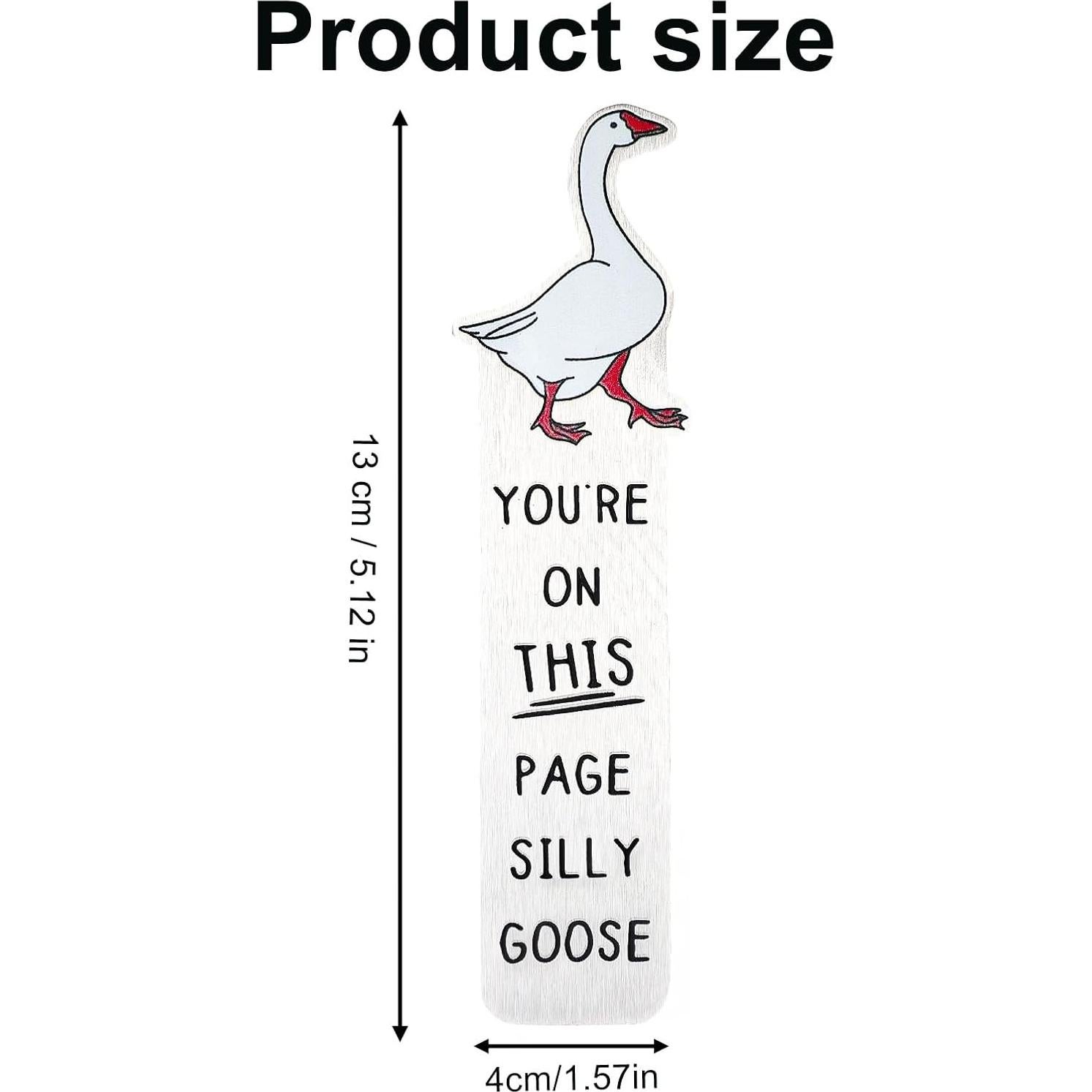 Marcador de Páginas Ganso Tonto Lyreh 13x4 cm Acero Inoxidable