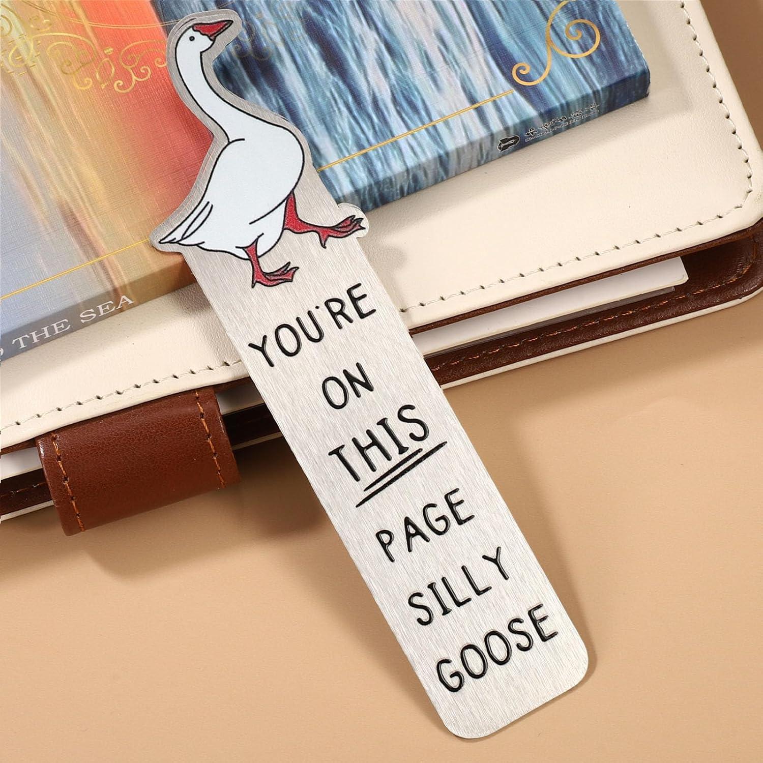 Marcador de Páginas Ganso Tonto Lyreh 13x4 cm Acero Inoxidable