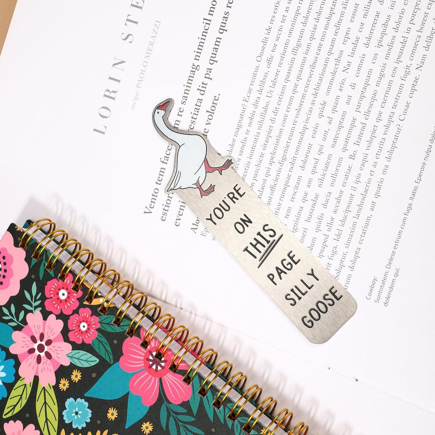 Marcador de Páginas Ganso Tonto Lyreh 13x4 cm Acero Inoxidable