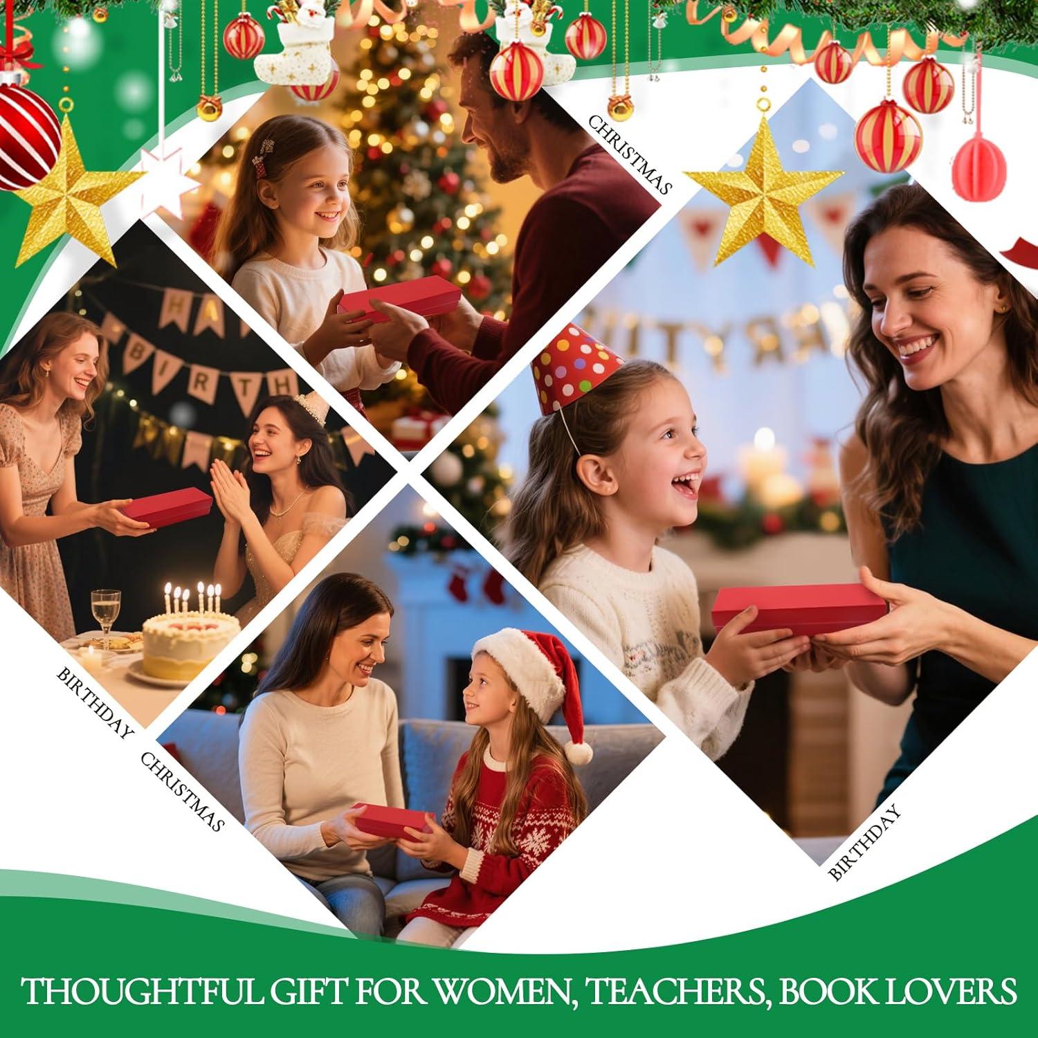 Juego de Marcadores de Metal SOULVIA Oro Rosa con Mariposa