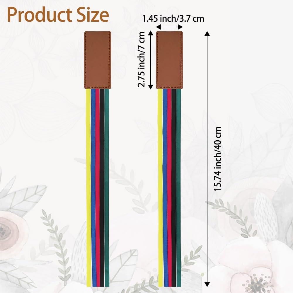 Marcadores de Biblia Respleiej 2 Pcs Cinta Colorida 33 cm