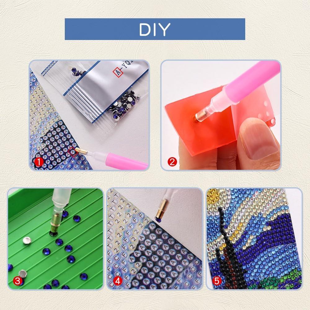 4 Marcadores de Diamante Van Gogh y Monet - Arte DIY