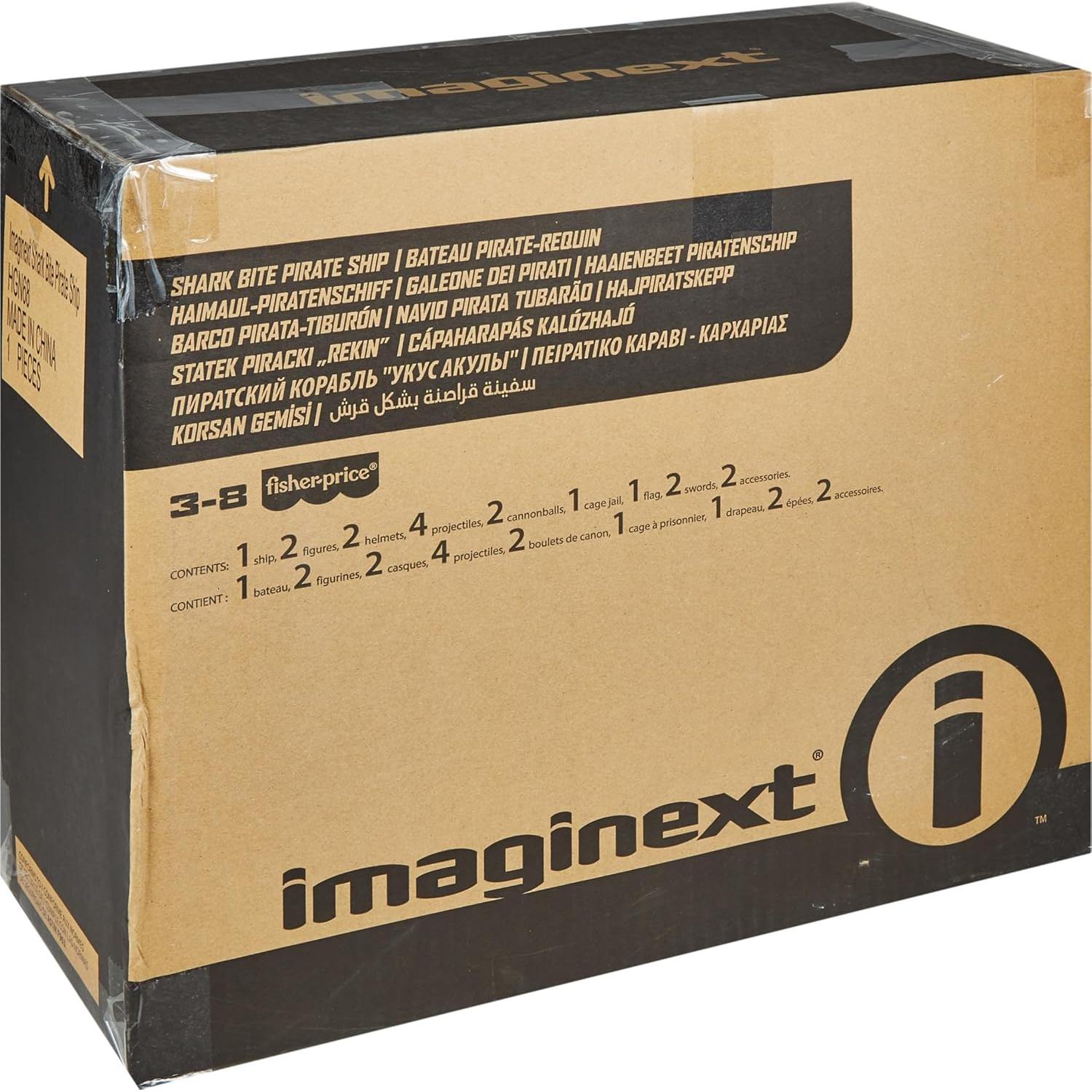 Barco Pirata Fisher-Price Imaginext con Mordida de Tiburón