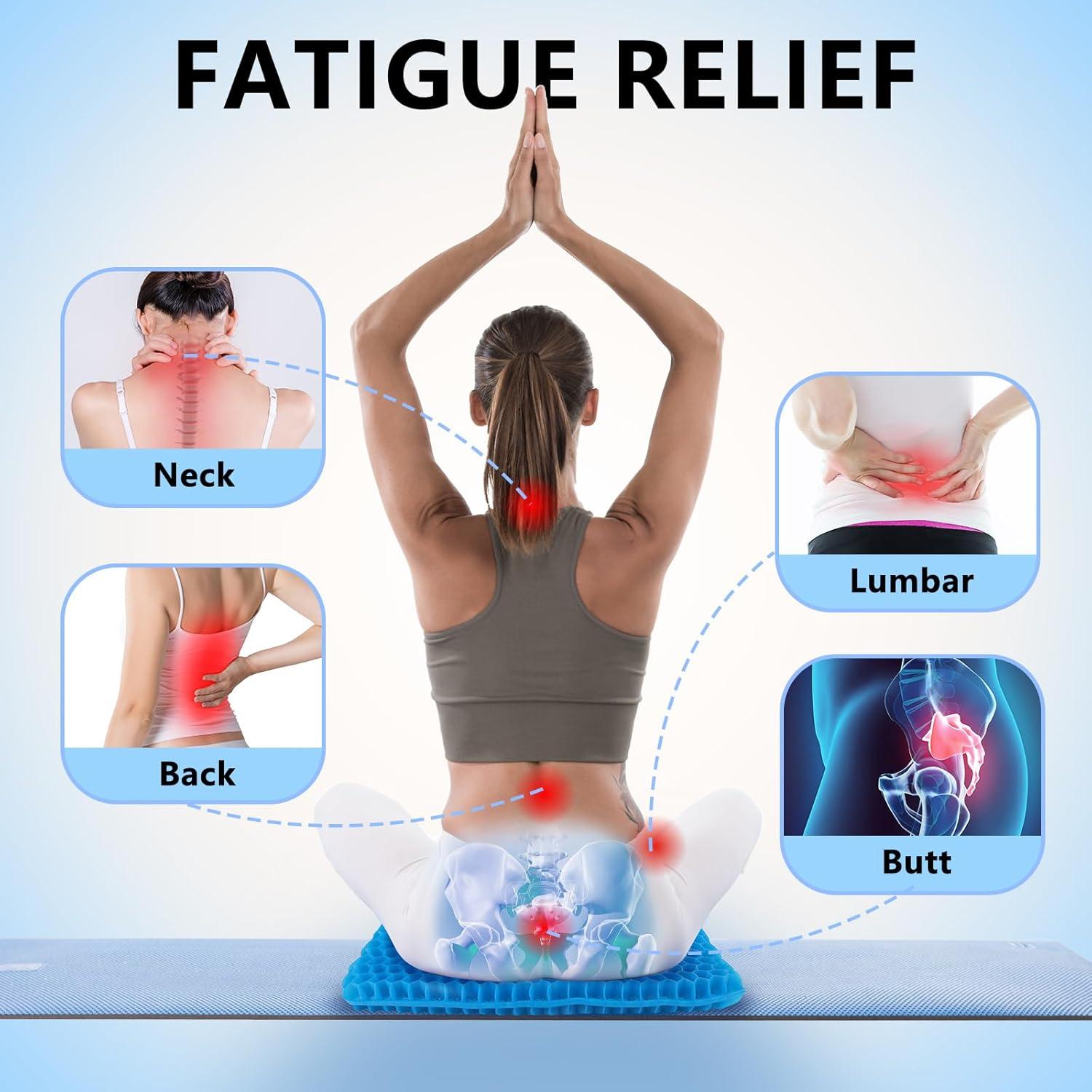 Cojín de Gel MACEVIA 42x42 cm Antideslizante y Transpirable