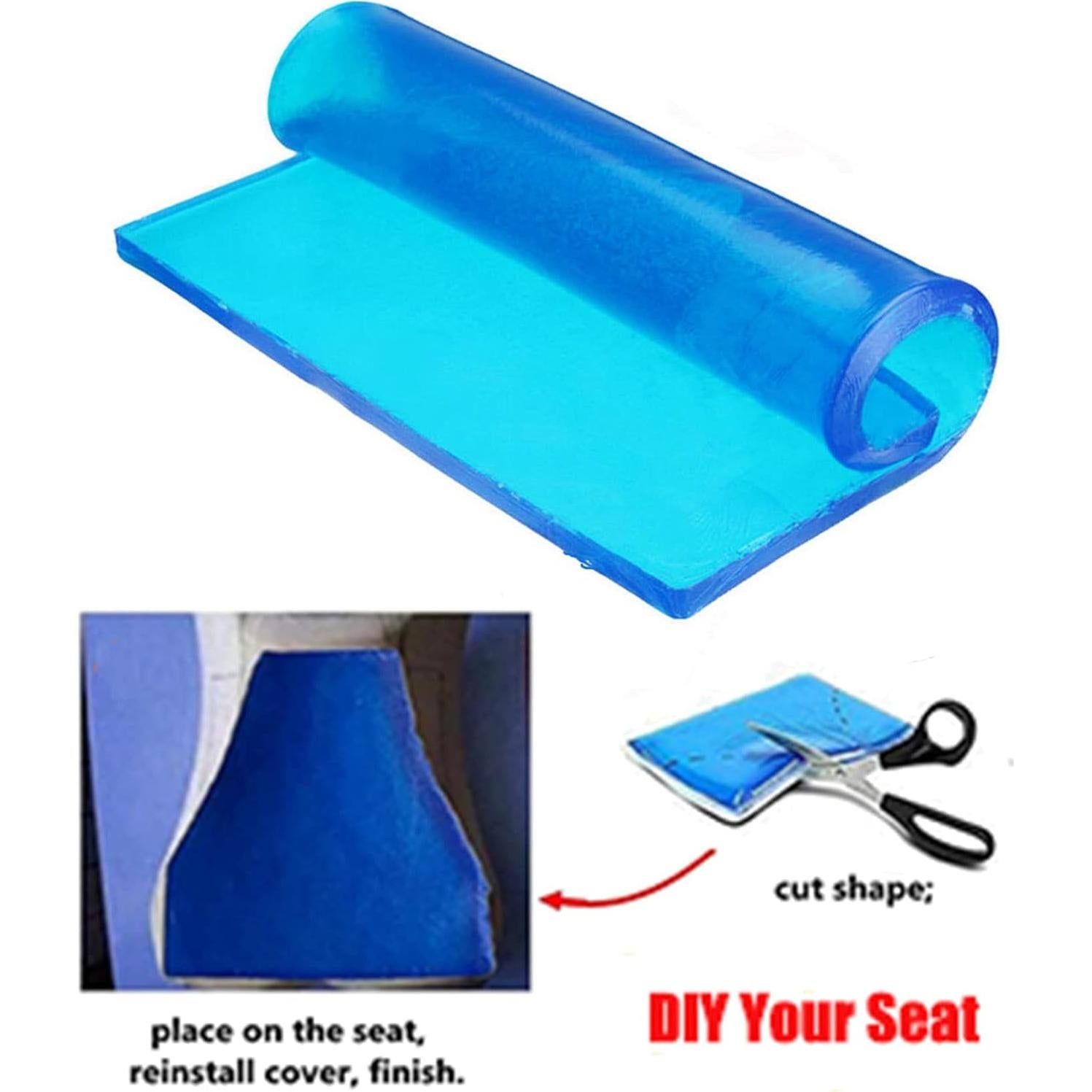 Almohadilla de Gel LisylineAuto para Asiento de Motocicleta 30x30cm