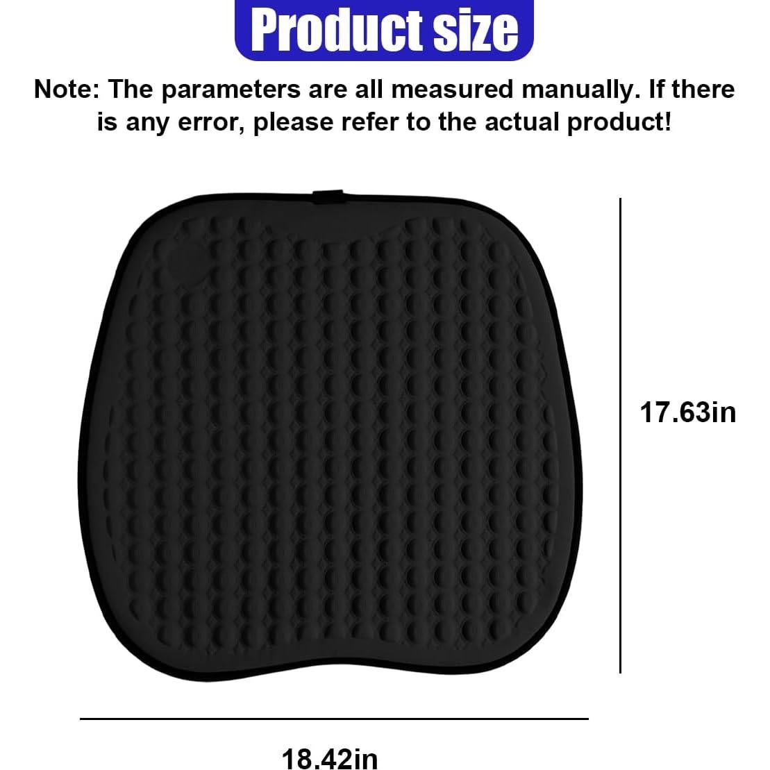 Cojín de Asiento de Coche GAOLAOSY con Gel Refrigerante 46.8x44.8cm