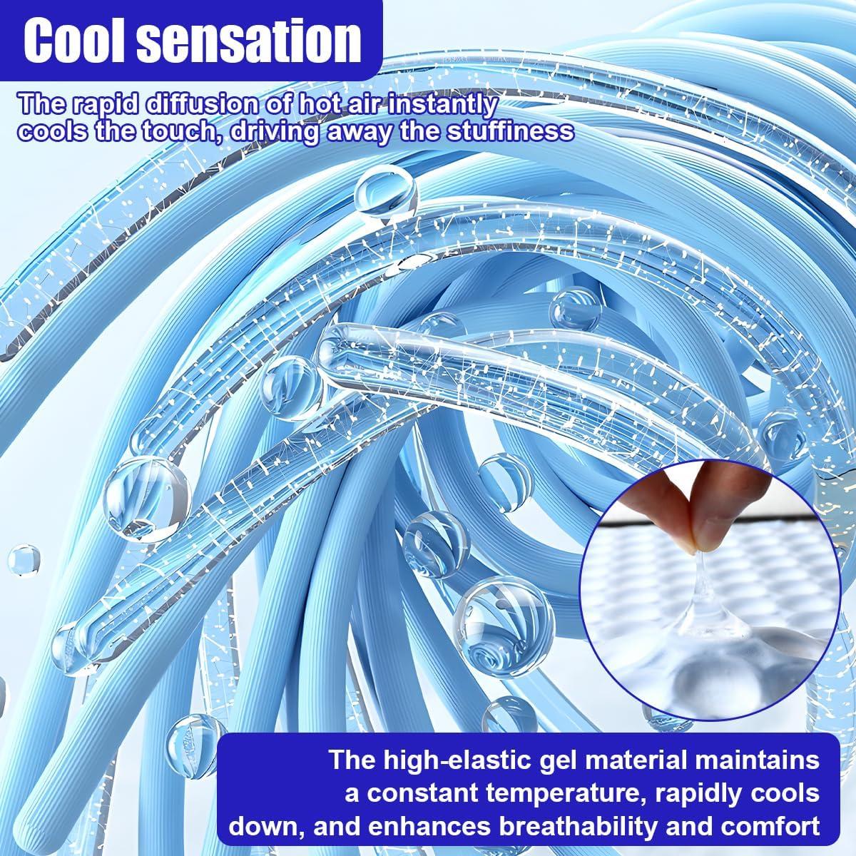 Cojín de Asiento de Coche GAOLAOSY con Gel Refrigerante 46.8x44.8cm