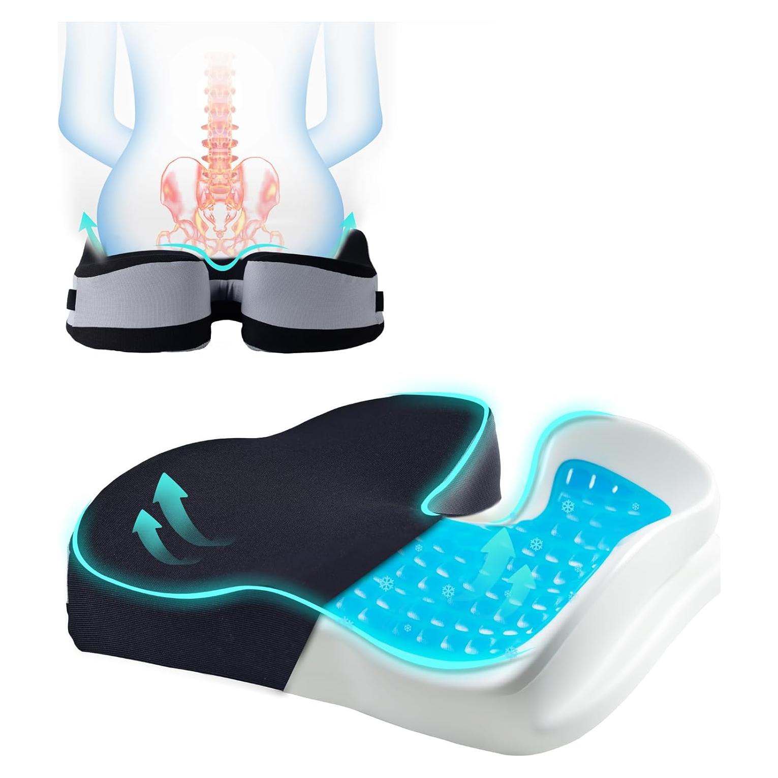 Cojín de Gel ZFUHWT para Silla de Oficina 11.94 cm Alivio Dolor