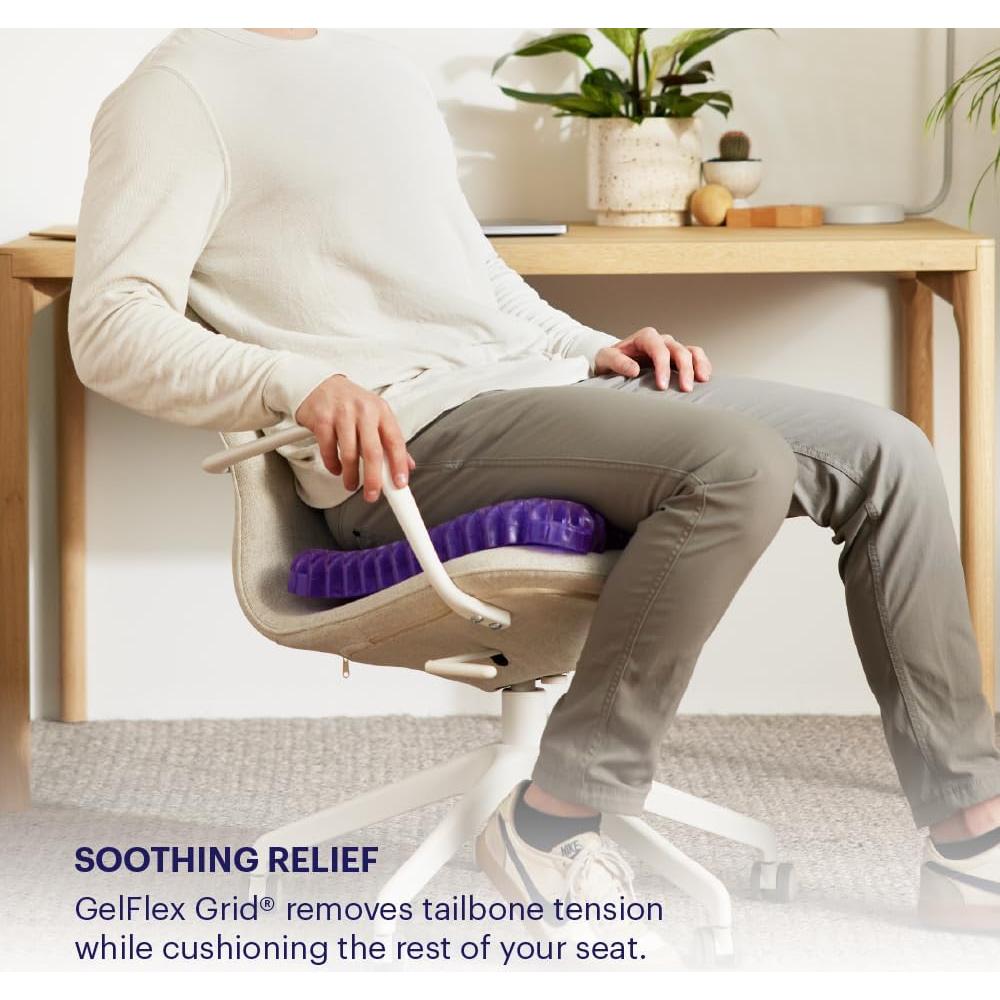 Cojín para Asiento Real Púrpura GelFlex - Antideslizante y Lavable