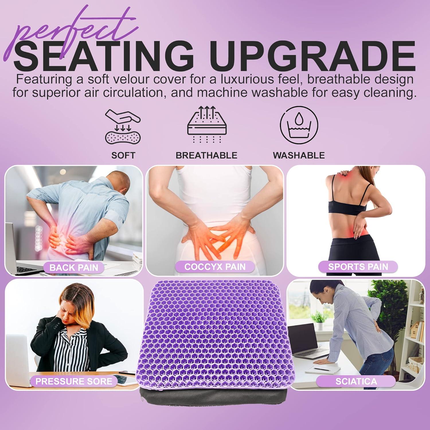 Cojín de Asiento de Gel Bulletproof 40x35 cm Lavable