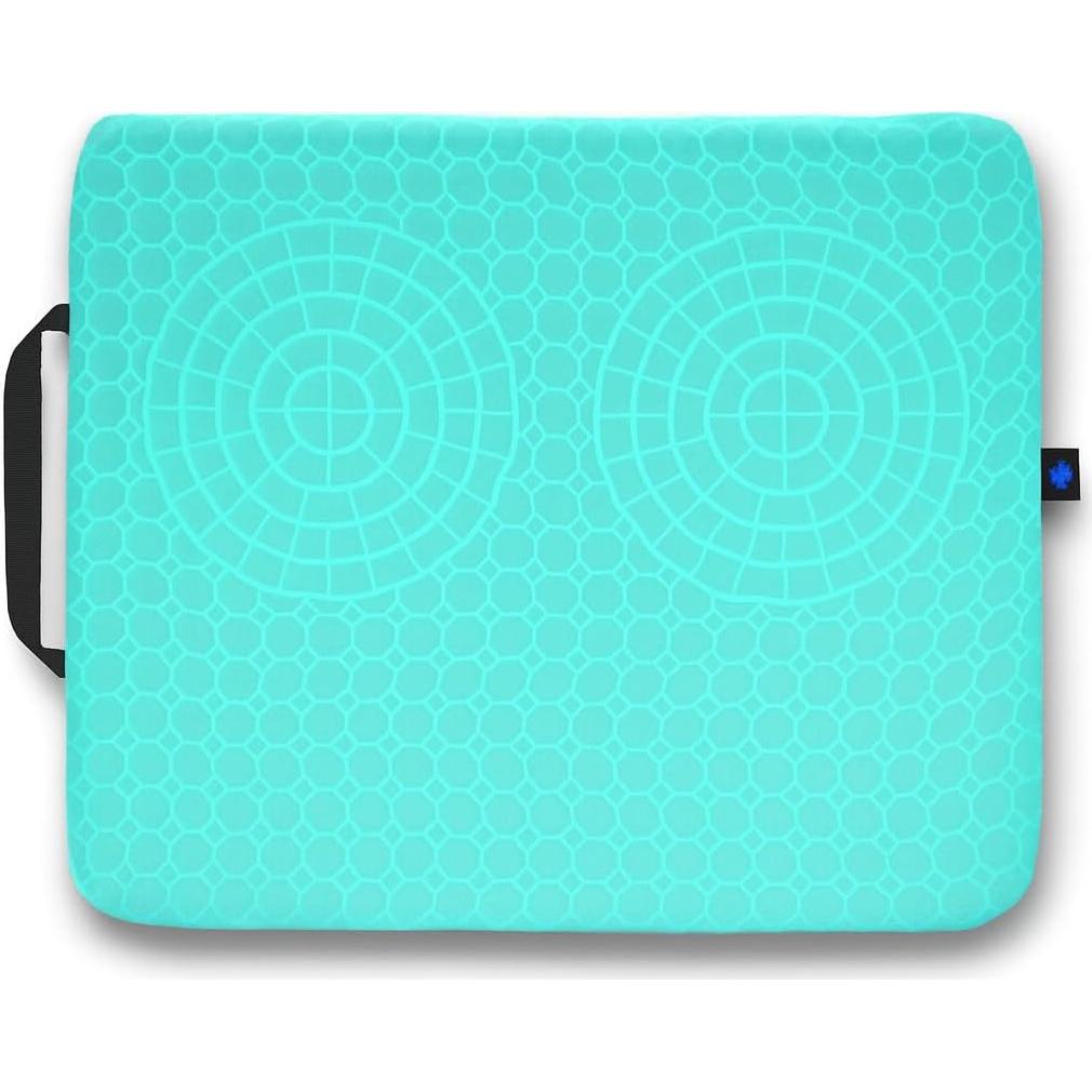 Cojín de Gel Zen Virtuoso Teal para Alivio Coccix y Espalda