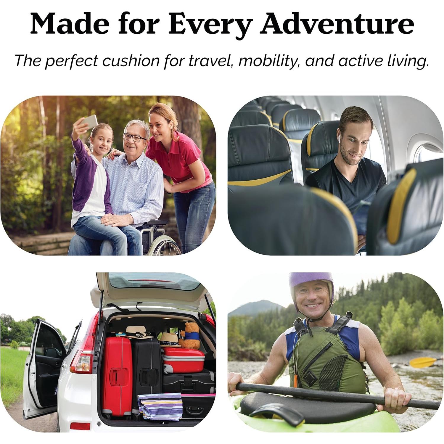 Cojín de Gel Zen Virtuoso Teal para Alivio Coccix y Espalda