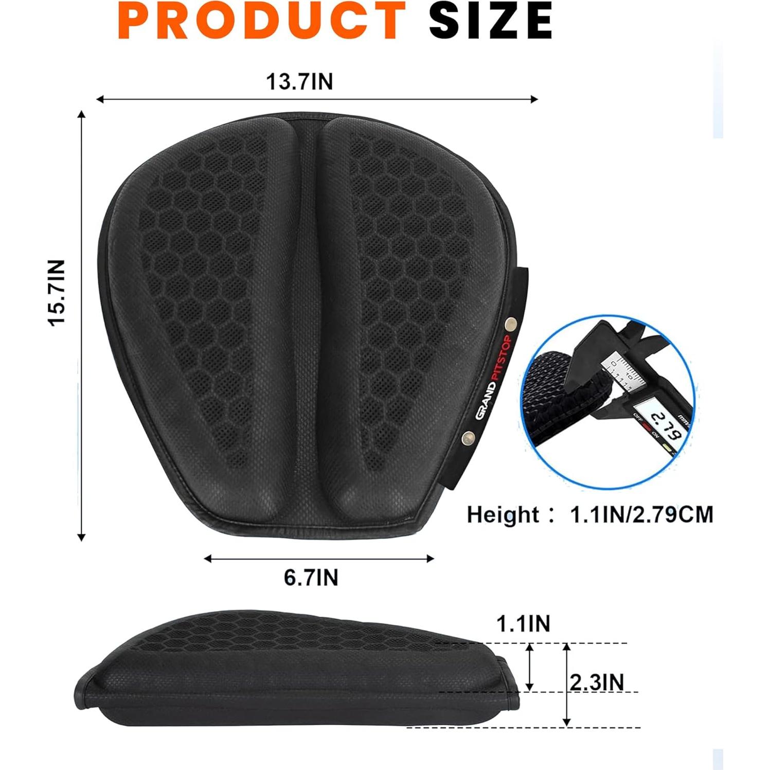 Cojín de Asiento de Gel Plegable Grand Pitstop 36.99x15cm