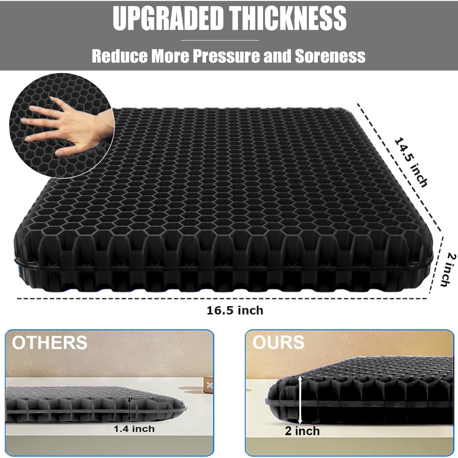 Cojín de Gel Extra Grueso Helishy para Alivio de Presión