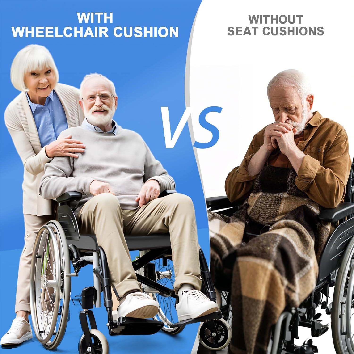 Cojines de Gel para Sillas de Ruedas HeiWecan - Alivio de Presión
