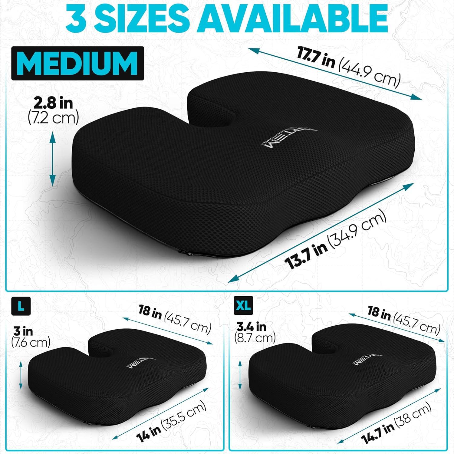 Cojín de Asiento FORTEM Espuma Viscoelástica Antideslizante