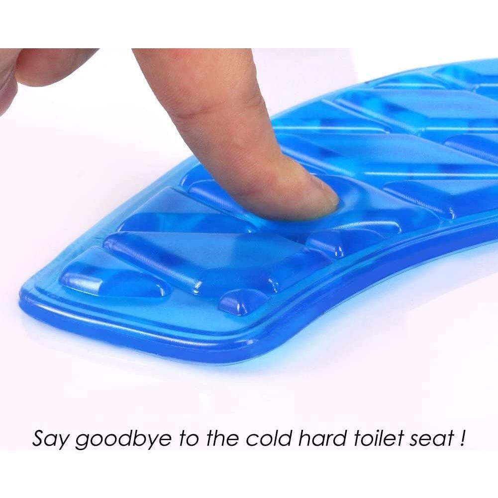 Cojín de Asiento de Inodoro Gel Kindax Redondo Azul