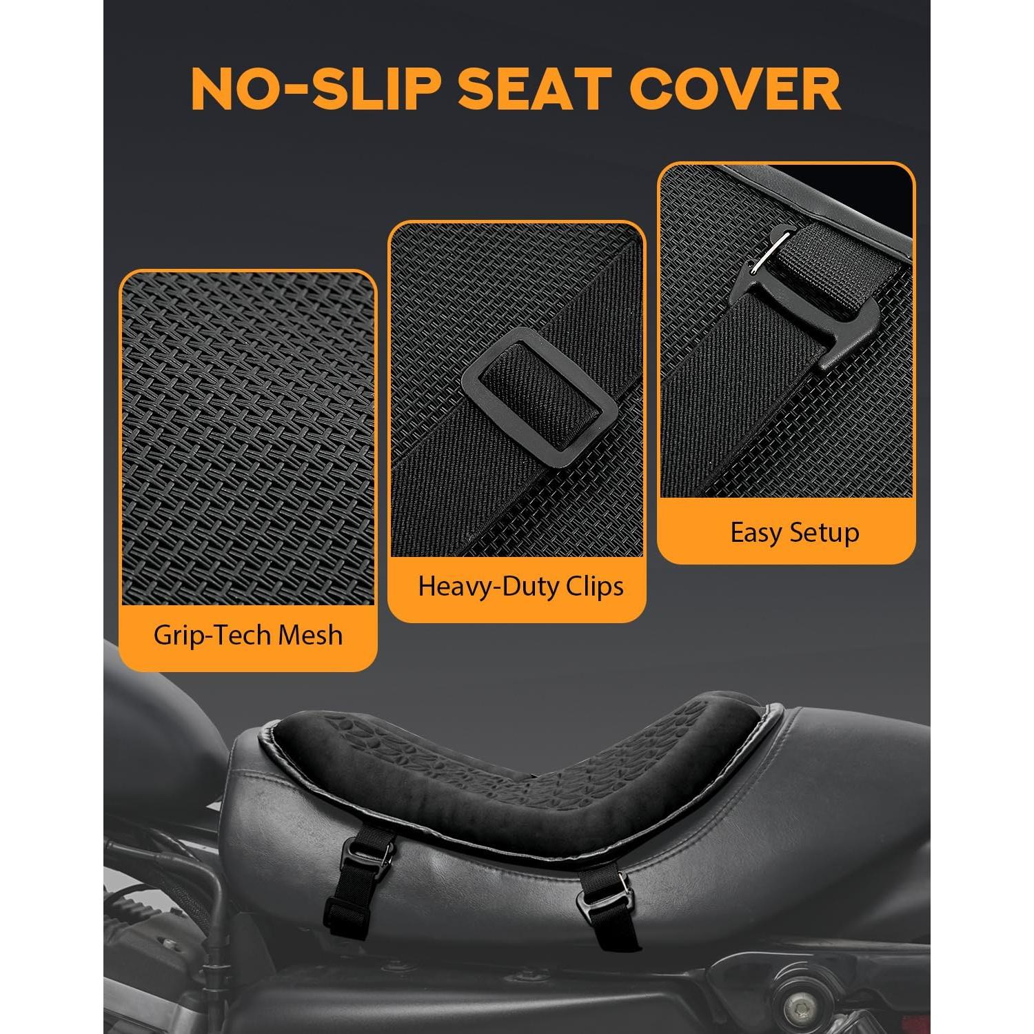 Cojín de Asiento de Motocicleta PBYMT Grande Gel TPE 3D