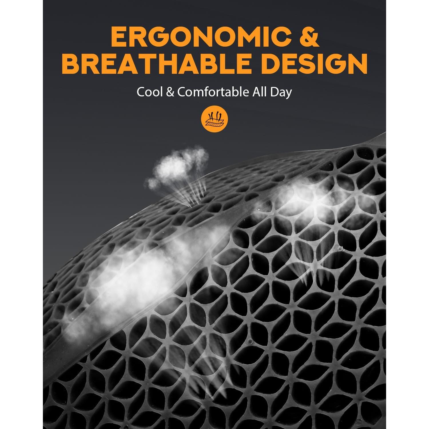 Cojín de Asiento de Motocicleta PBYMT Grande Gel TPE 3D