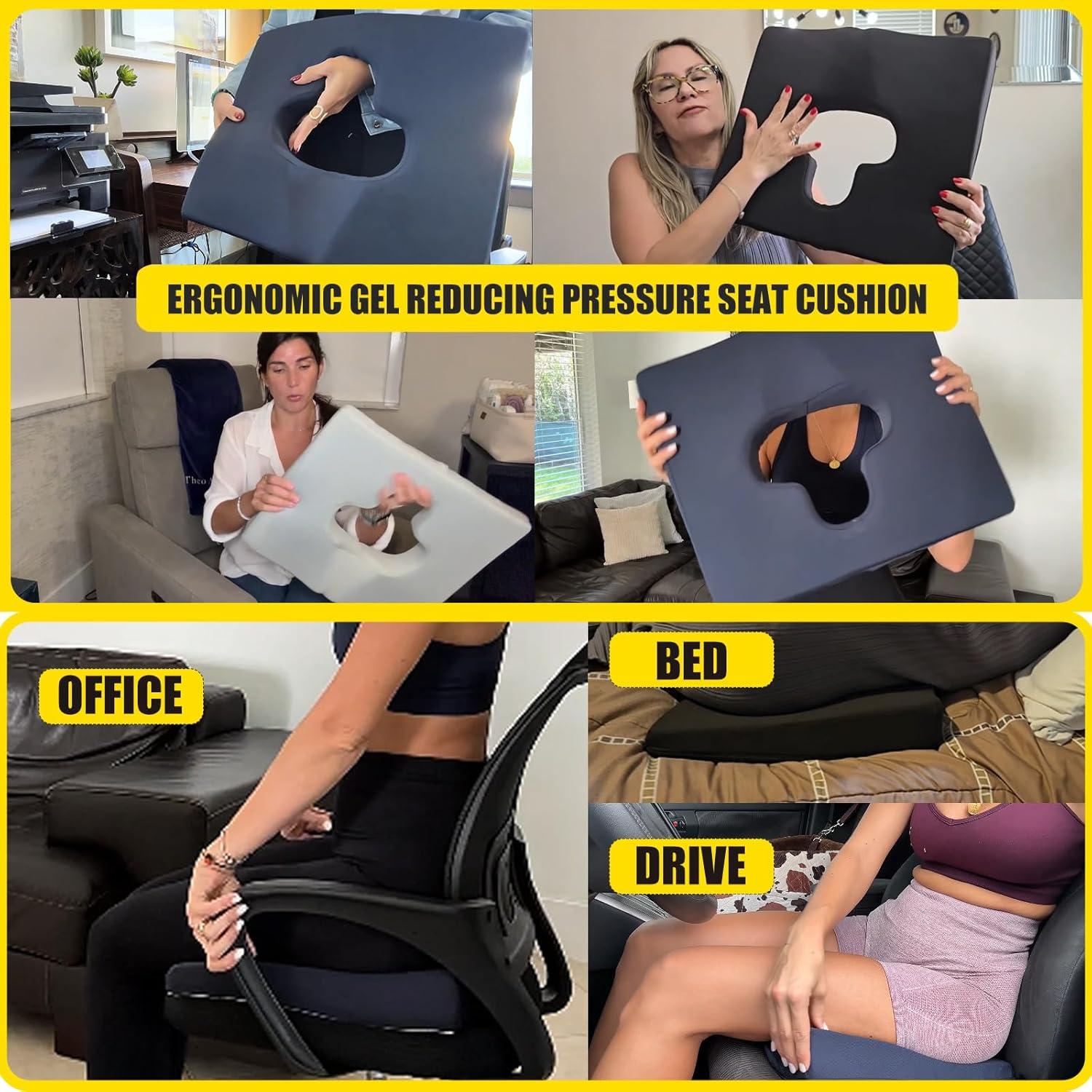 Cojín Ergonómico de Gel FoKon para Silla de Ruedas 45x38 cm