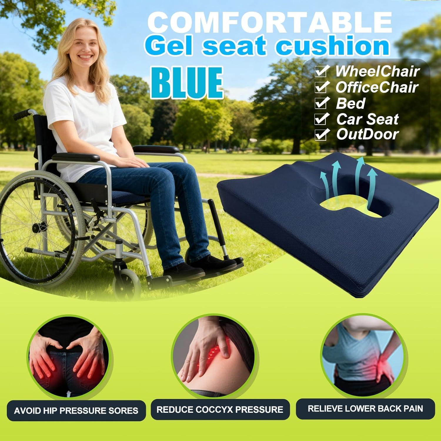 Cojín Ergonómico de Gel FoKon para Silla de Ruedas 45x38 cm