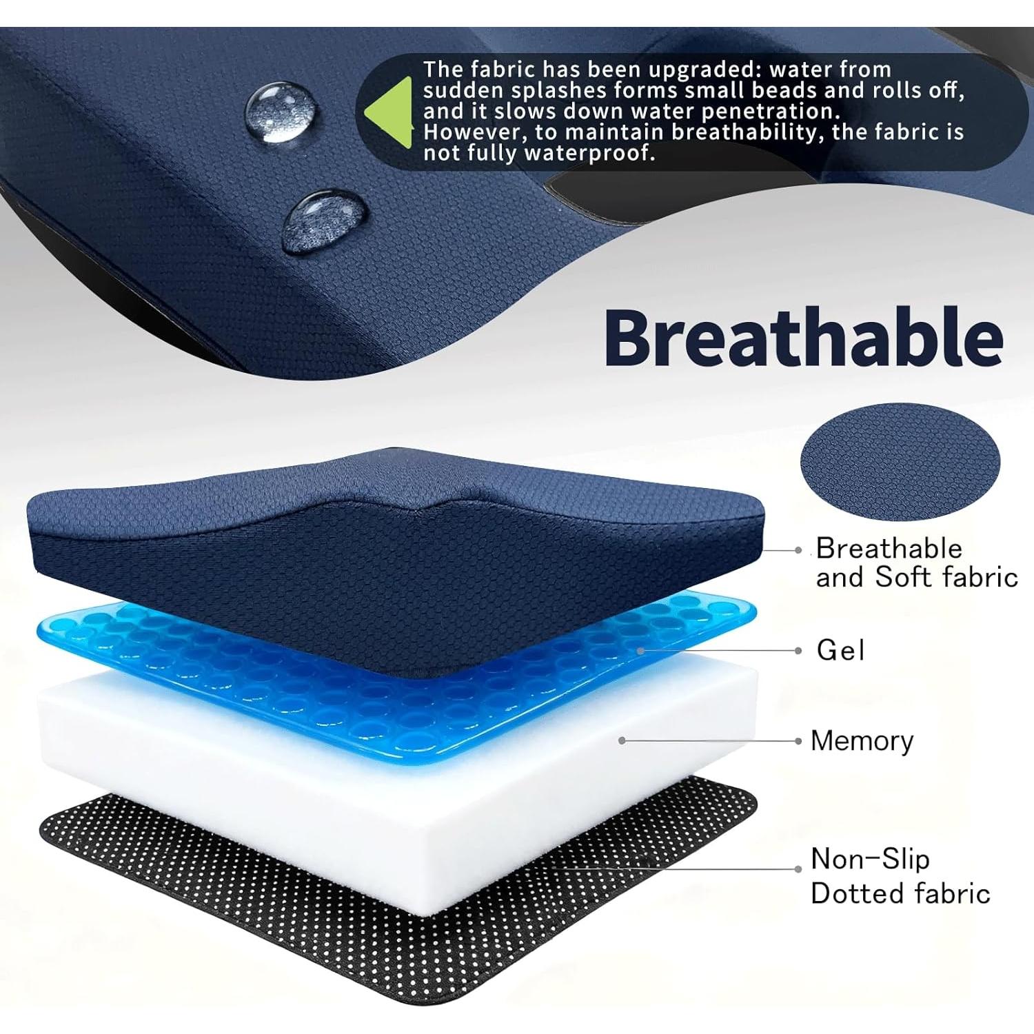 Cojín Ergonómico de Gel FoKon para Silla de Ruedas 45x38 cm