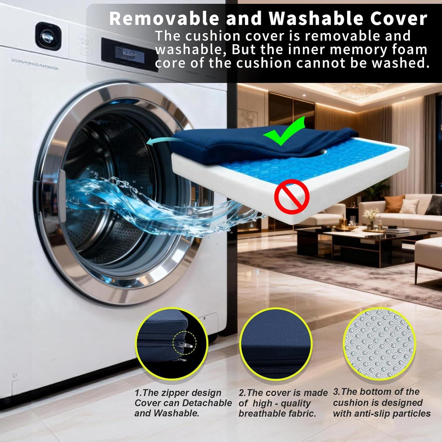 Cojín Ergonómico de Gel FoKon para Silla de Ruedas 45x38 cm