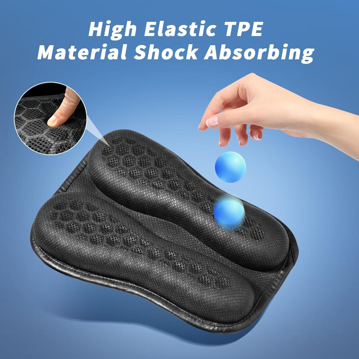 Cojín de Asiento de Motocicleta WDG Gel Transpirable 30.99x21.08cm