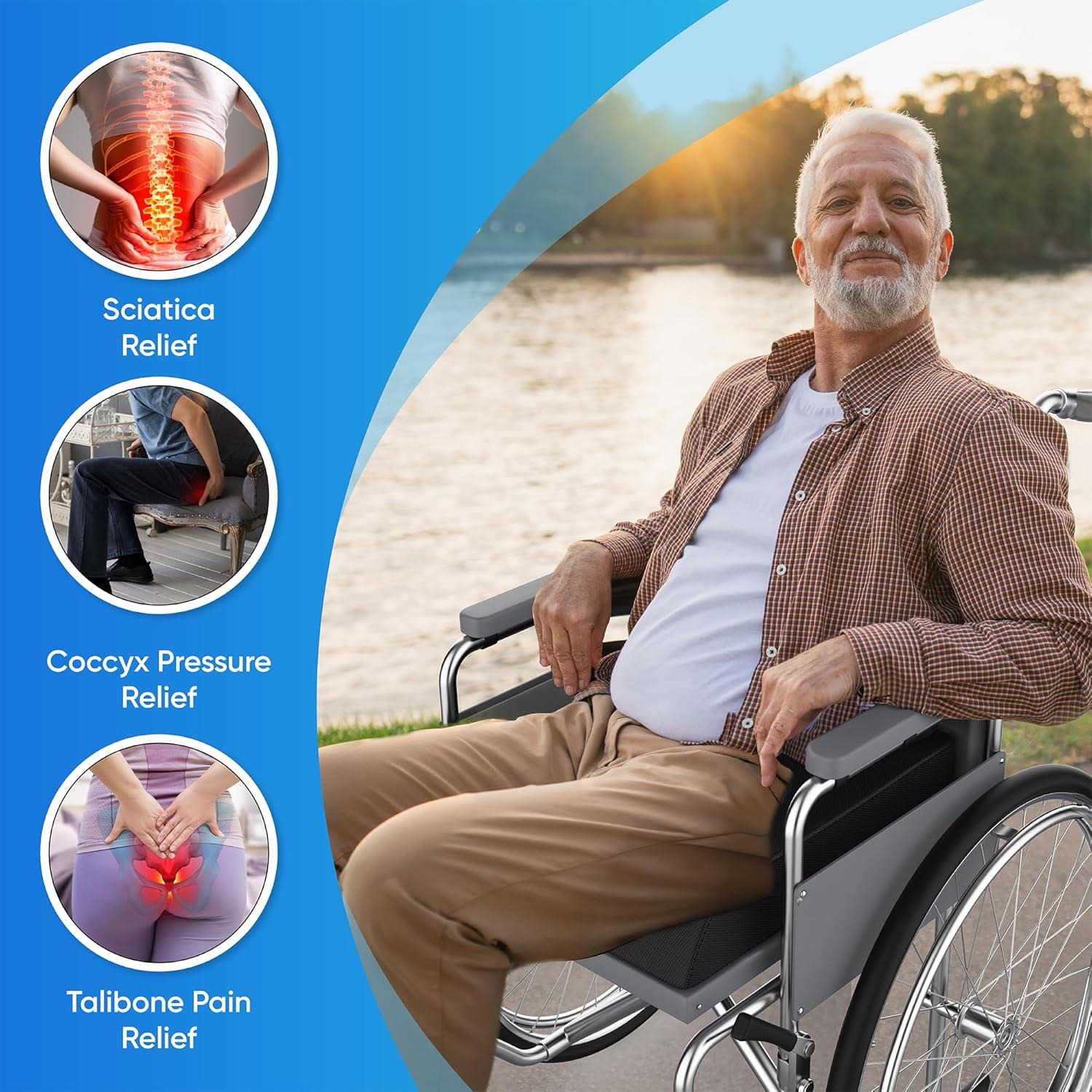 Cojín de Alivio de Presión Cushio - 45.72x40.64 cm, Antideslizante