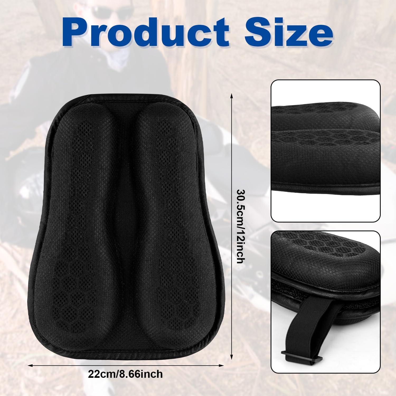 Cojín de Gel para Asiento de Motocicleta NQEUEPN 31x21cm