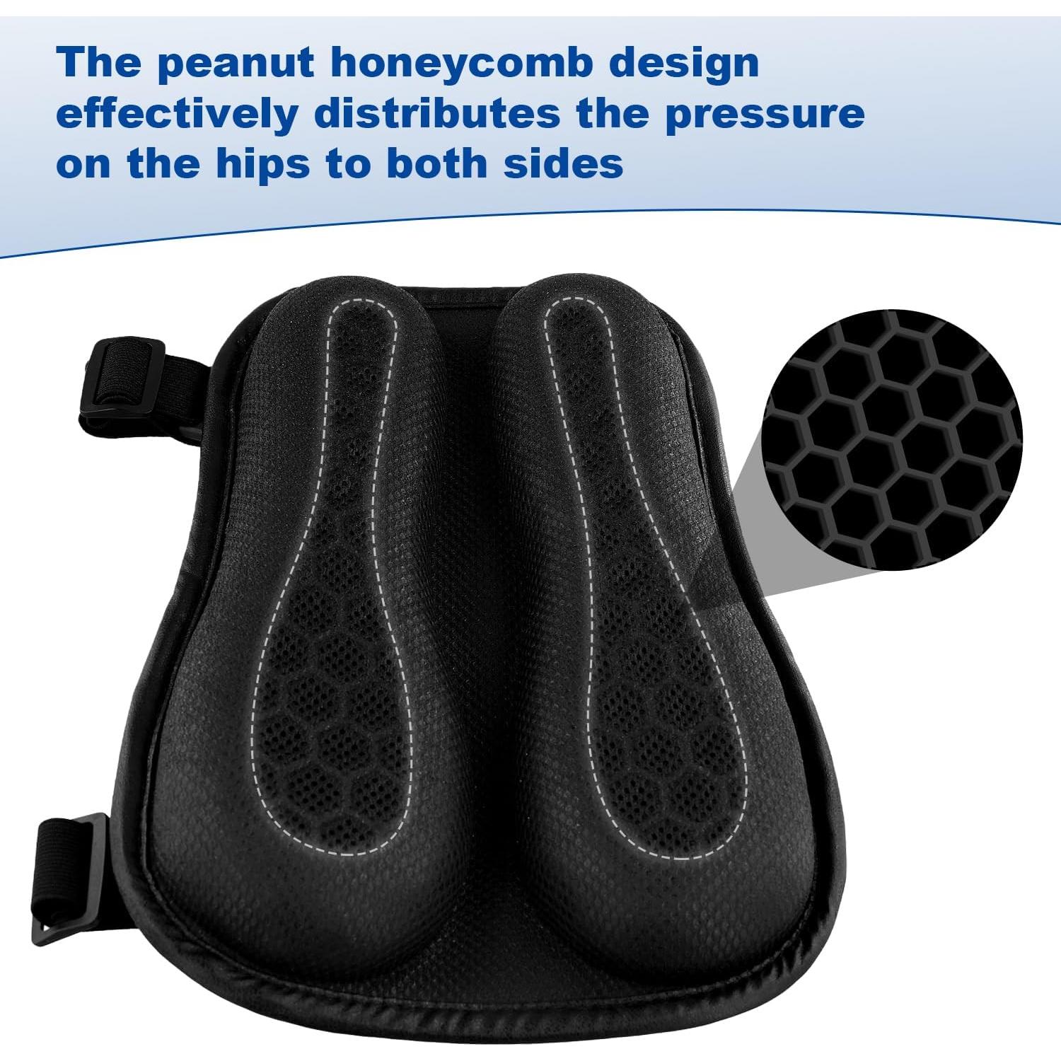 Cojín de Gel para Asiento de Motocicleta NQEUEPN 31x21cm