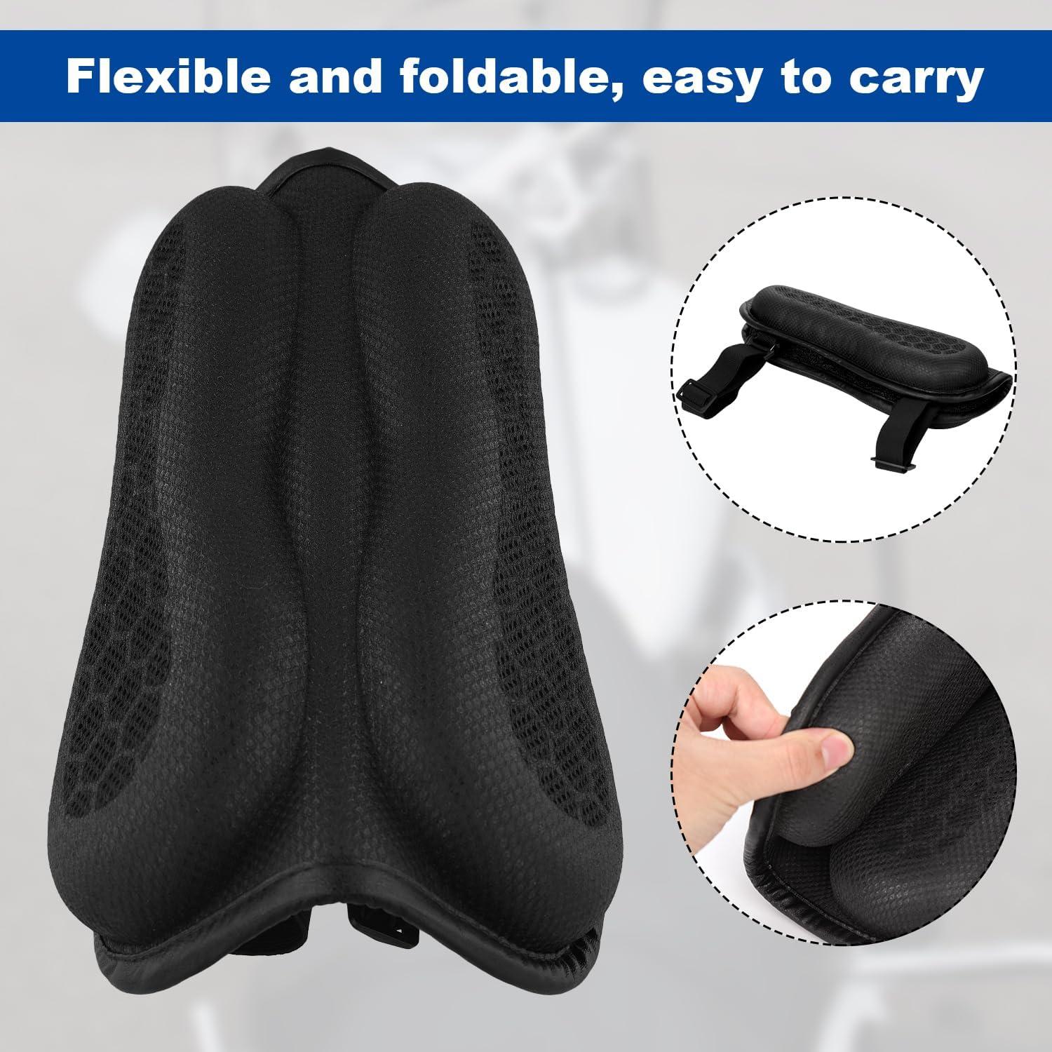 Cojín de Gel para Asiento de Motocicleta NQEUEPN 31x21cm