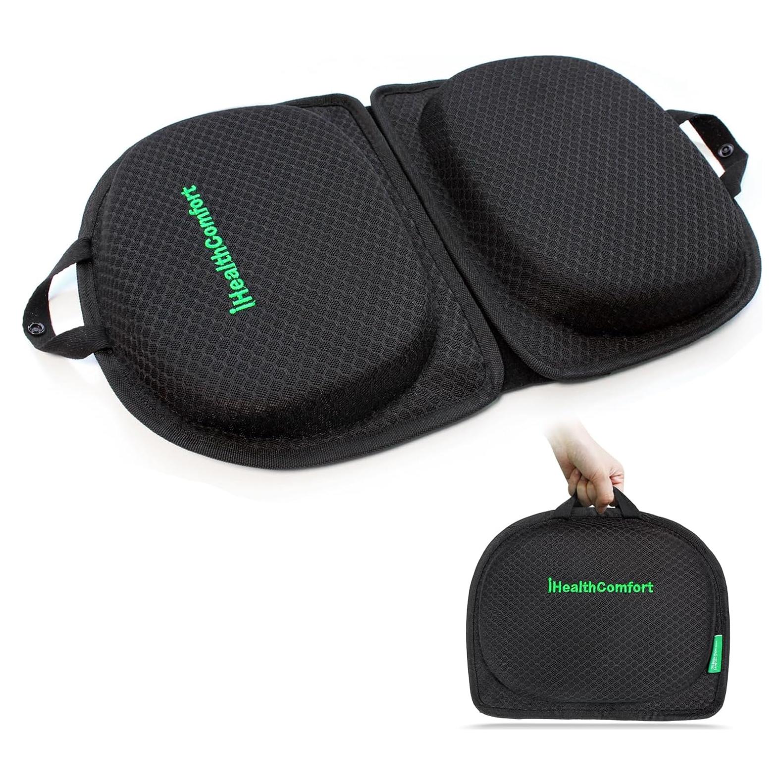 Cojín de Asiento de Viaje IHEALTHCOMFORT Espuma de Memoria 50.8x30.5cm