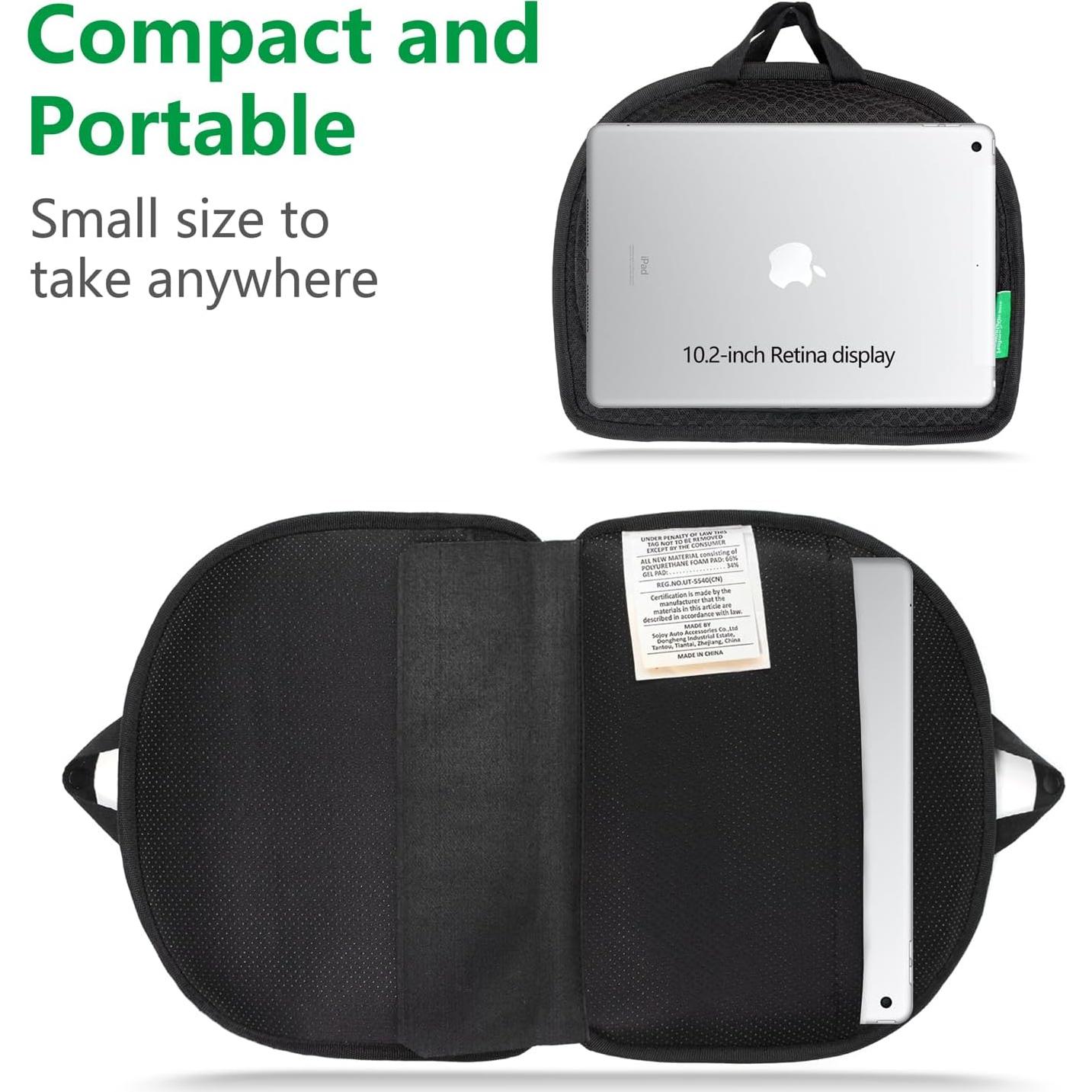 Cojín de Asiento de Viaje IHEALTHCOMFORT Espuma de Memoria 50.8x30.5cm