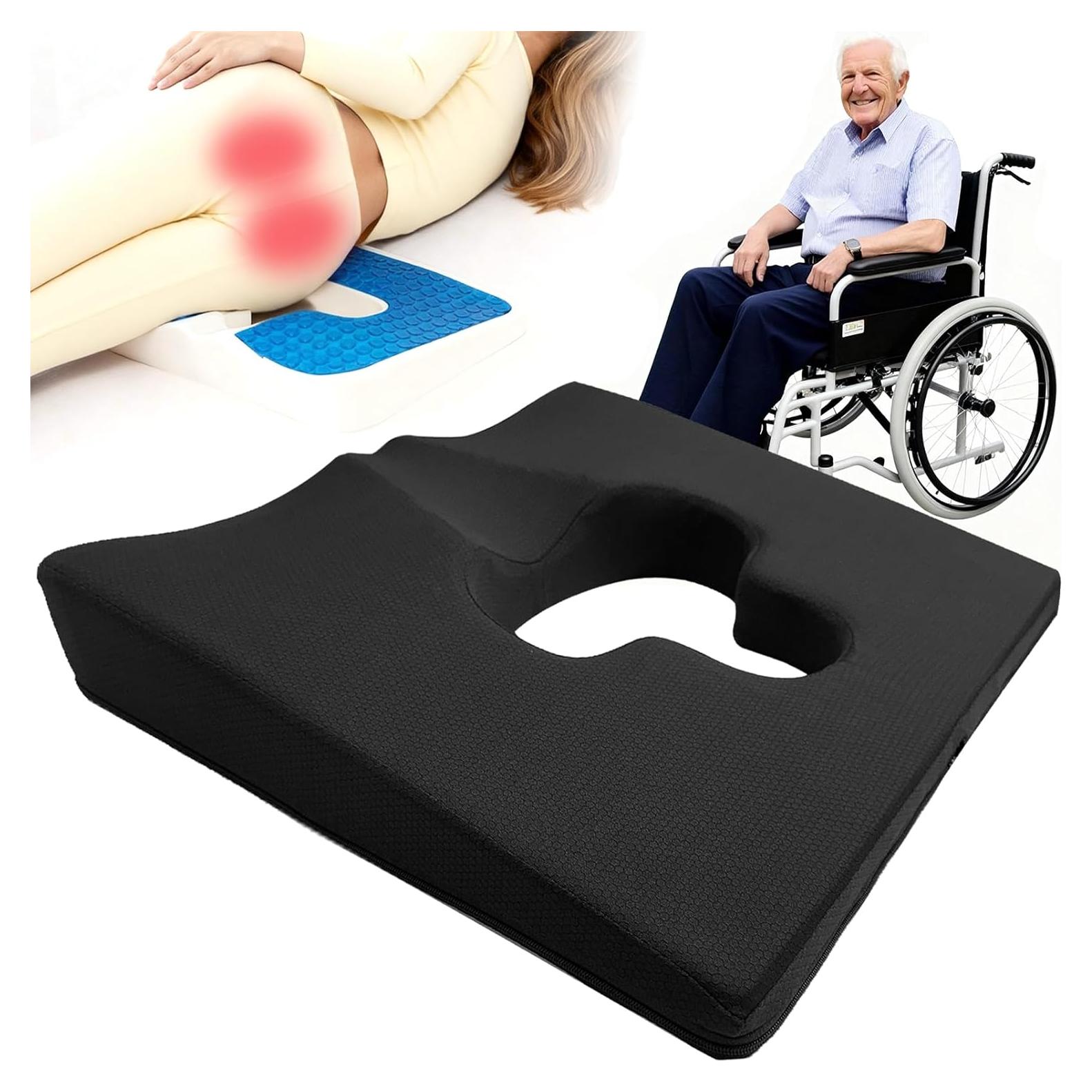 Cojín de Asiento Ergonomico YOOBEBEST para Silla de Ruedas 45x38cm