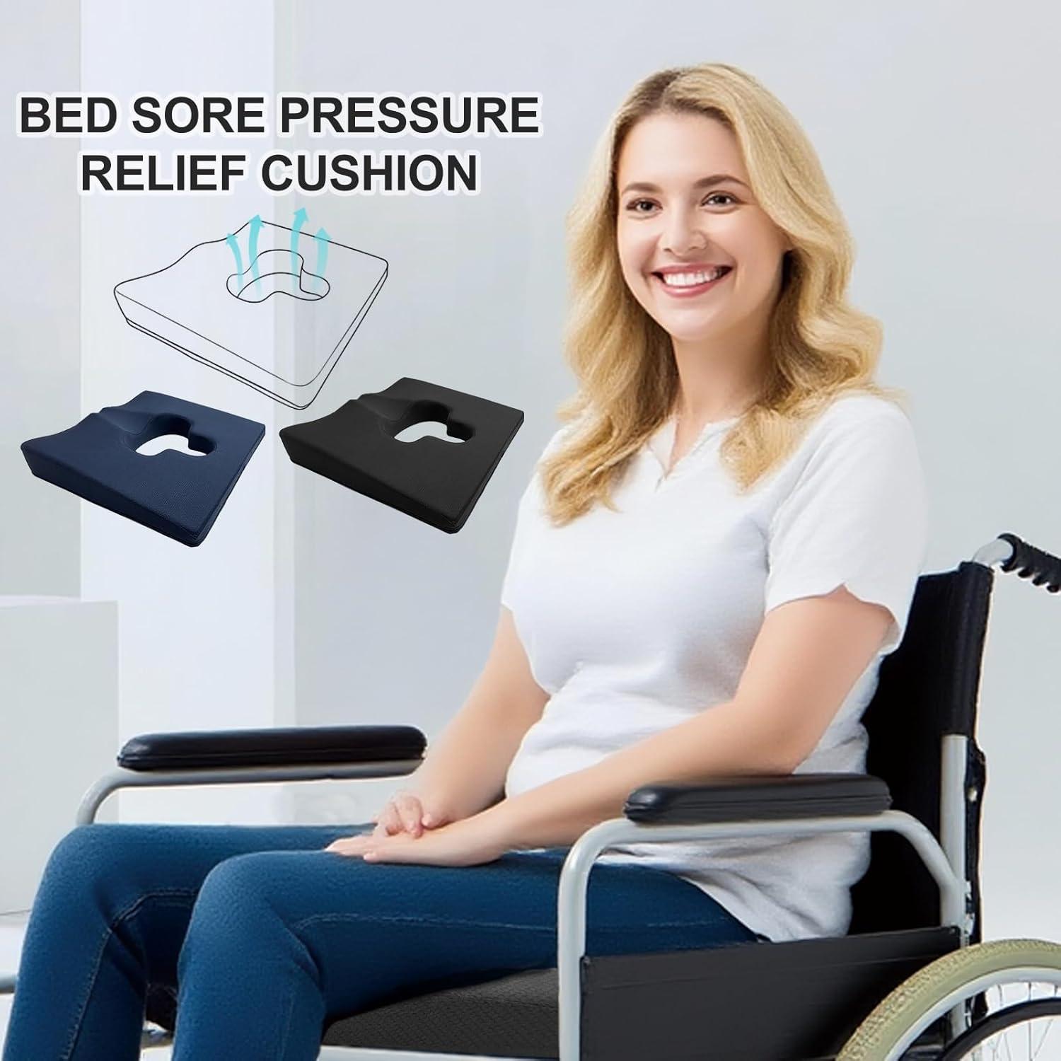 Cojín de Asiento Ergonomico YOOBEBEST para Silla de Ruedas 45x38cm