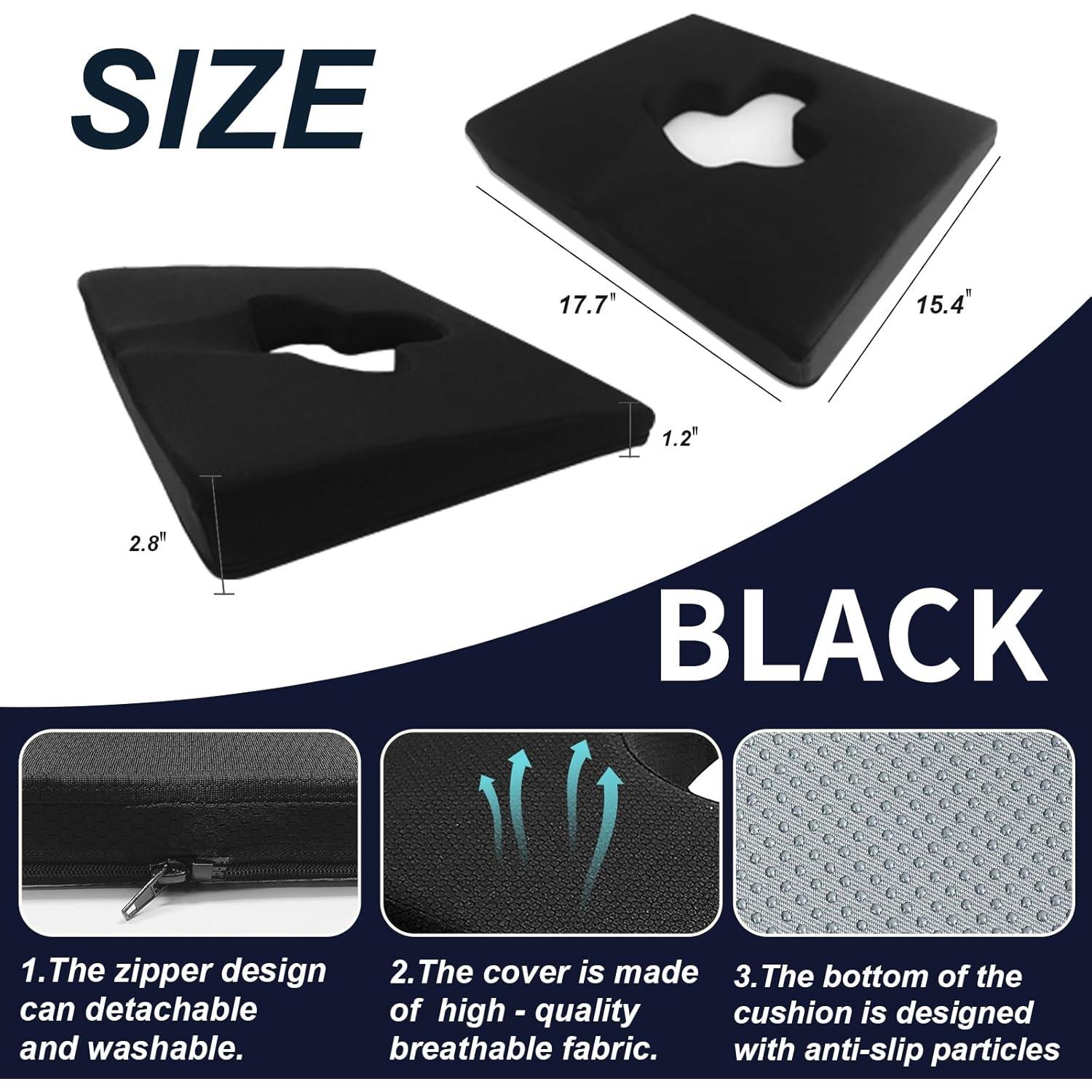 Cojín de Asiento Ergonomico YOOBEBEST para Silla de Ruedas 45x38cm